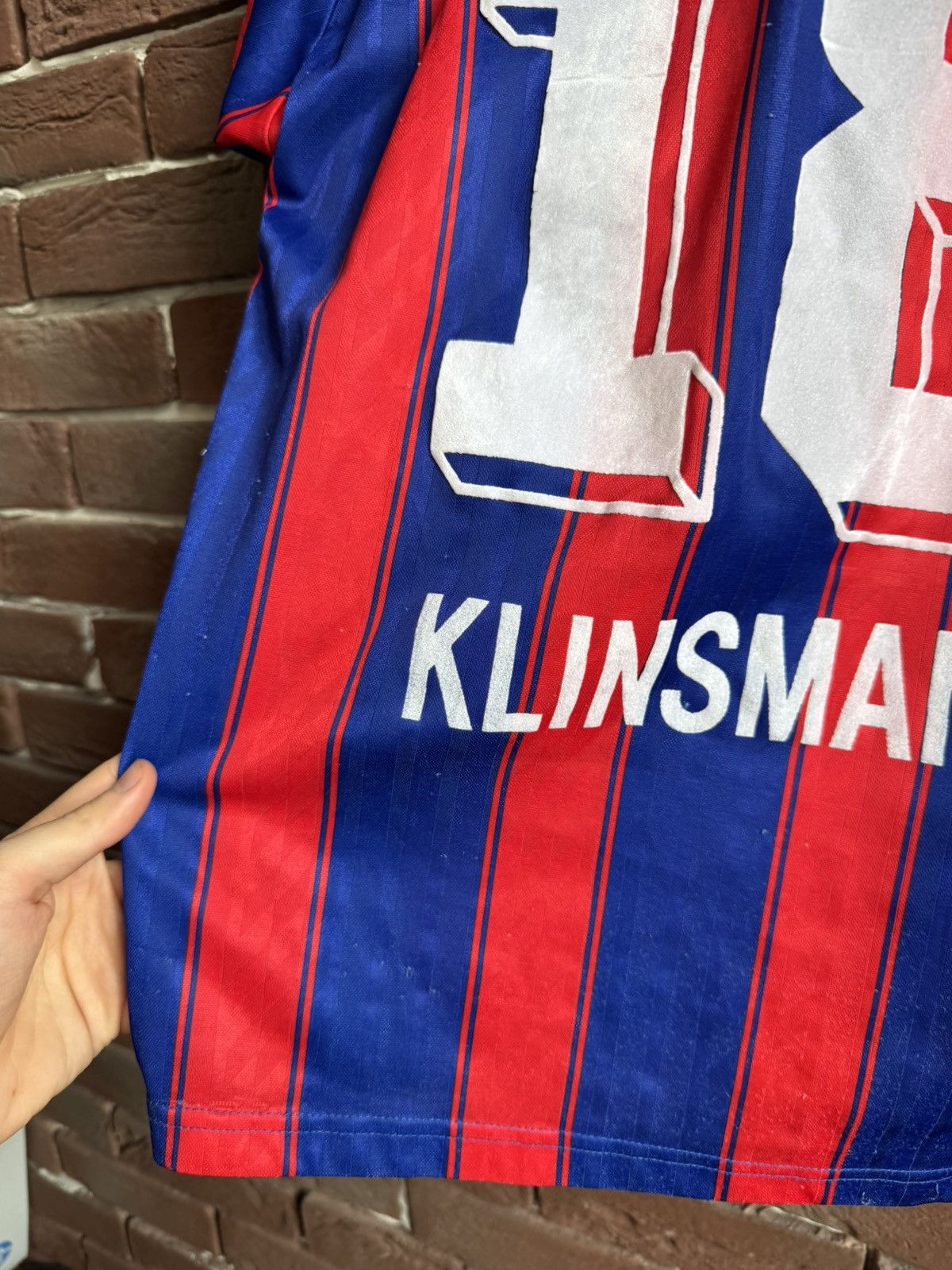Vintage Rare Vintage 90s Adidas FC Bayern Munich Klinsmann Jersey Size US S / EU 44-46 / 1 - 13 Thumbnail