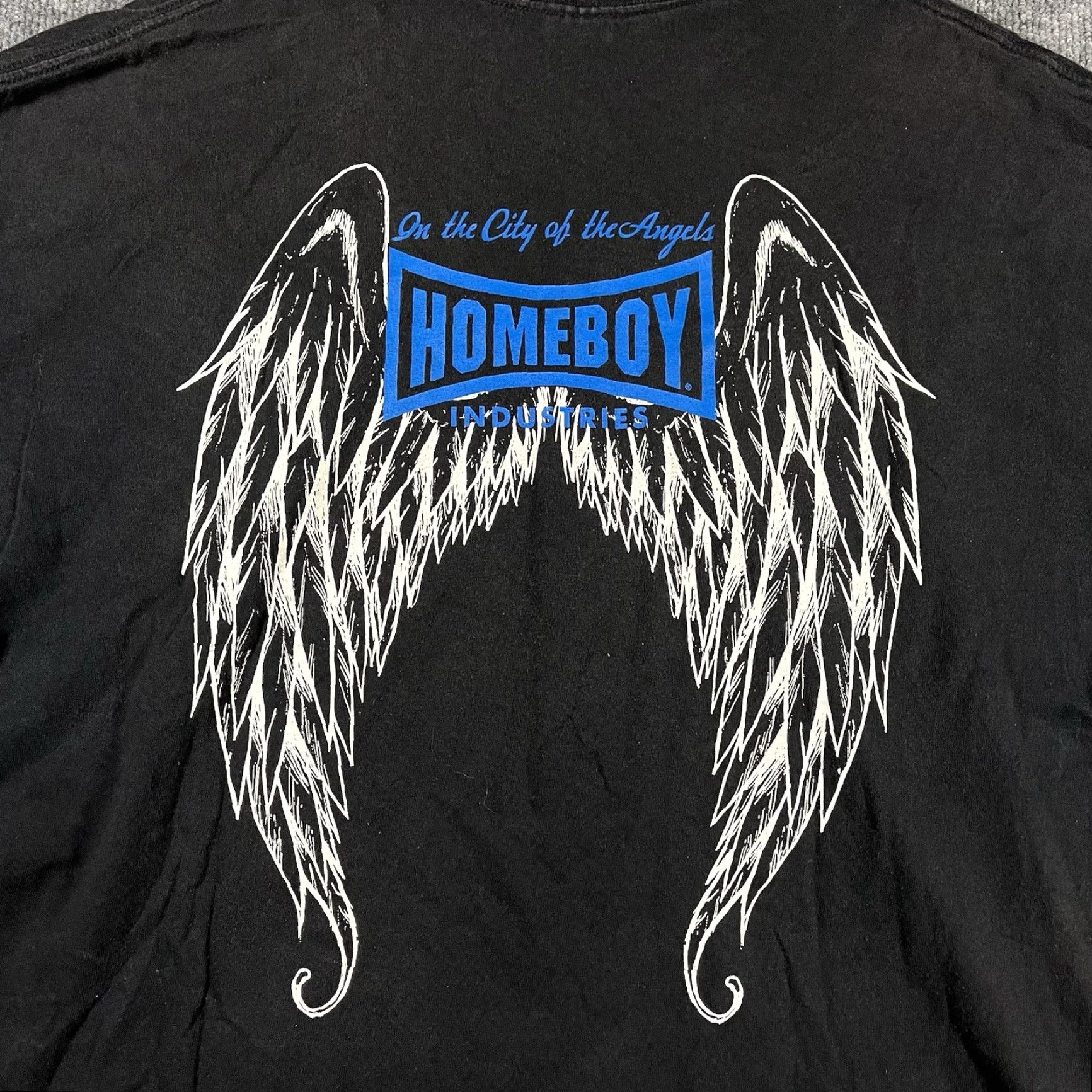 Industrie VINTAGE Homeboy Industries Shirt Mens 3XL Black Graphic Print T-Shirt Crew Neck Short Sleeve Quotes Logo Streetwear Limited Size US XXL / EU 58 / 5 - 2 Thumbnail