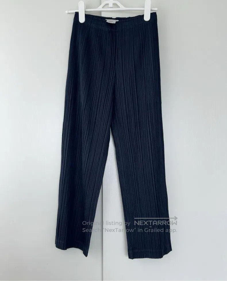 Issey Miyake Issey Miyake Navy Straight-Leg Trousers Size 25" / US 0 / IT 36 - 3 Thumbnail