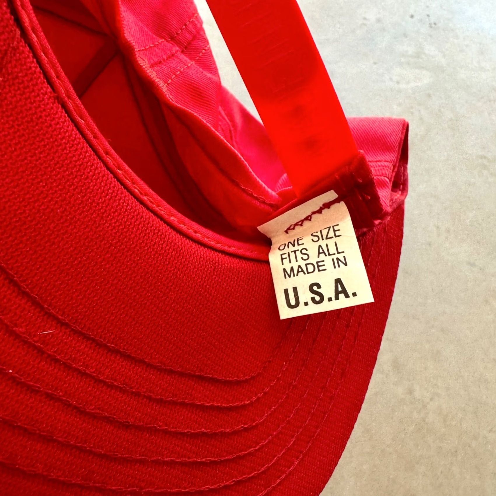 Vintage VINTAGE Kaiser Buffalo Iron On Patch Snapback Hat Cap Red Made in USA Men Adjustable Trucker 80s IRON ON PATCH, SNAPBACK, RED, USA, Men Size ONE SIZE - 5 Thumbnail