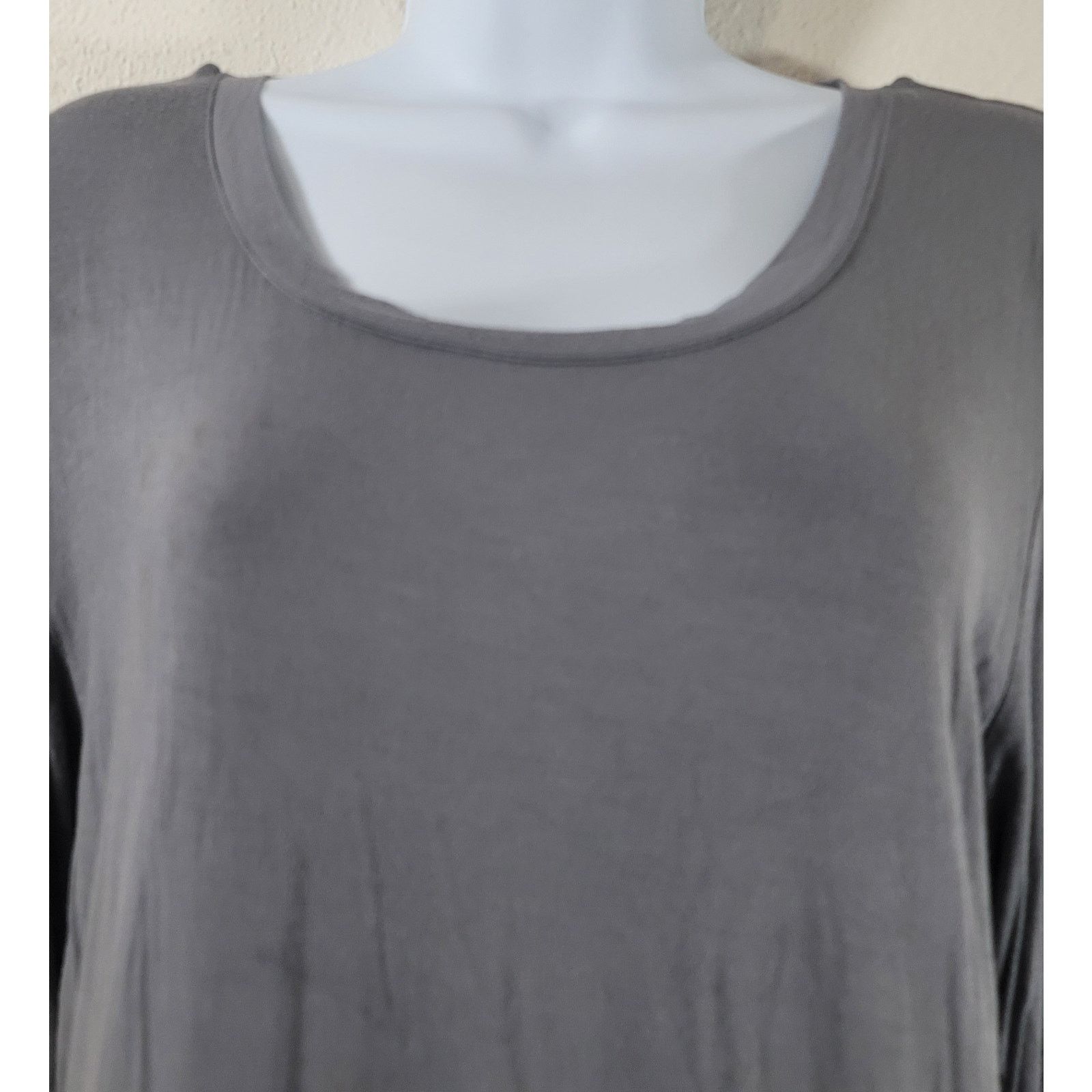 Other Cato Gray Round Neck Long Sleeves Top XL Lightweight Size XL / US 12-14 / IT 48-50 - 5 Thumbnail