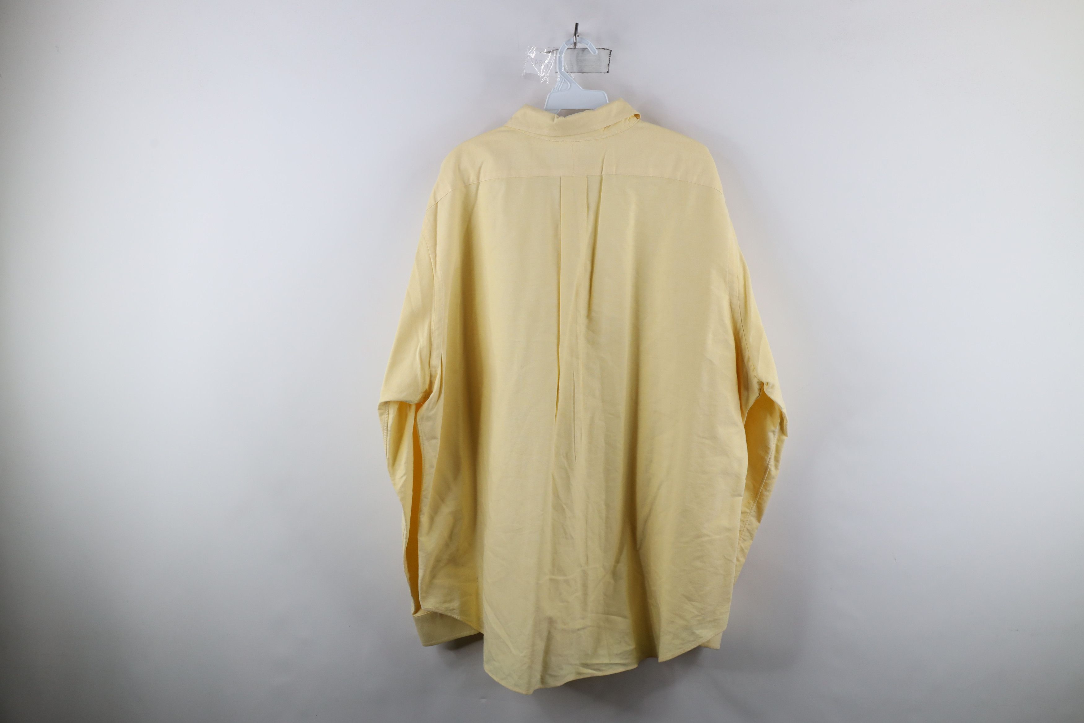 Ralph Lauren × Vintage Vintage 90s Ralph Lauren Oxford Button Down Shirt Yellow Size US L / EU 52-54 / 3 - 12 Thumbnail