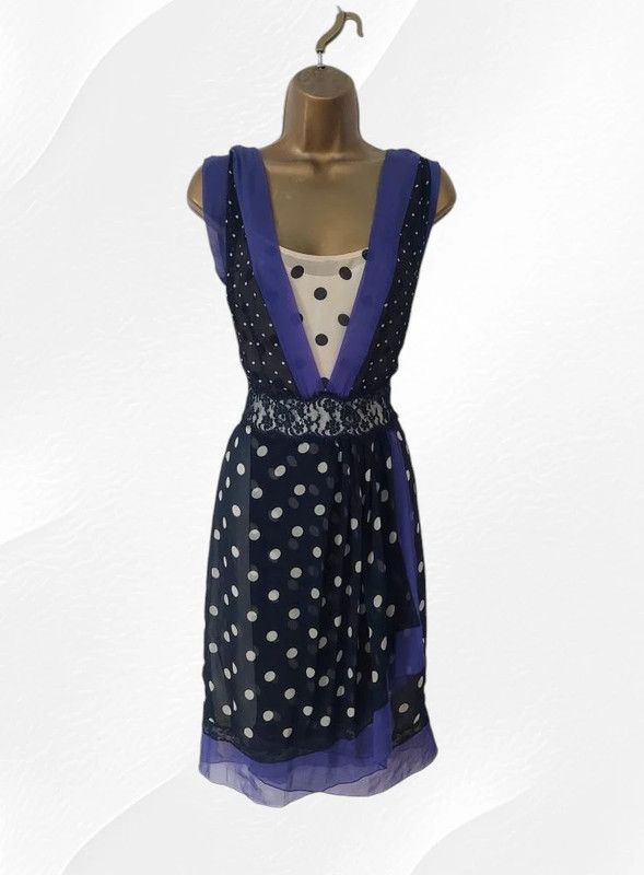 Alberta Ferretti Alberta Ferretti silk dress 8/10 Size S / US 4 / IT 40 - 1 Thumbnail