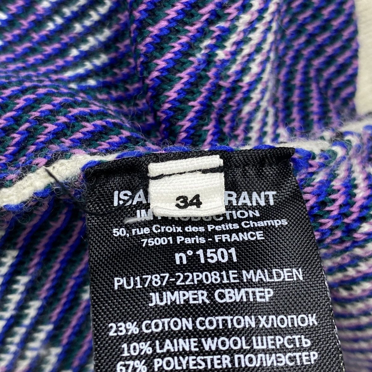 Isabel Marant Etoile Malden Jacquard Knitted Sweater Size US L / EU 52-54 / 3 - 6 Thumbnail