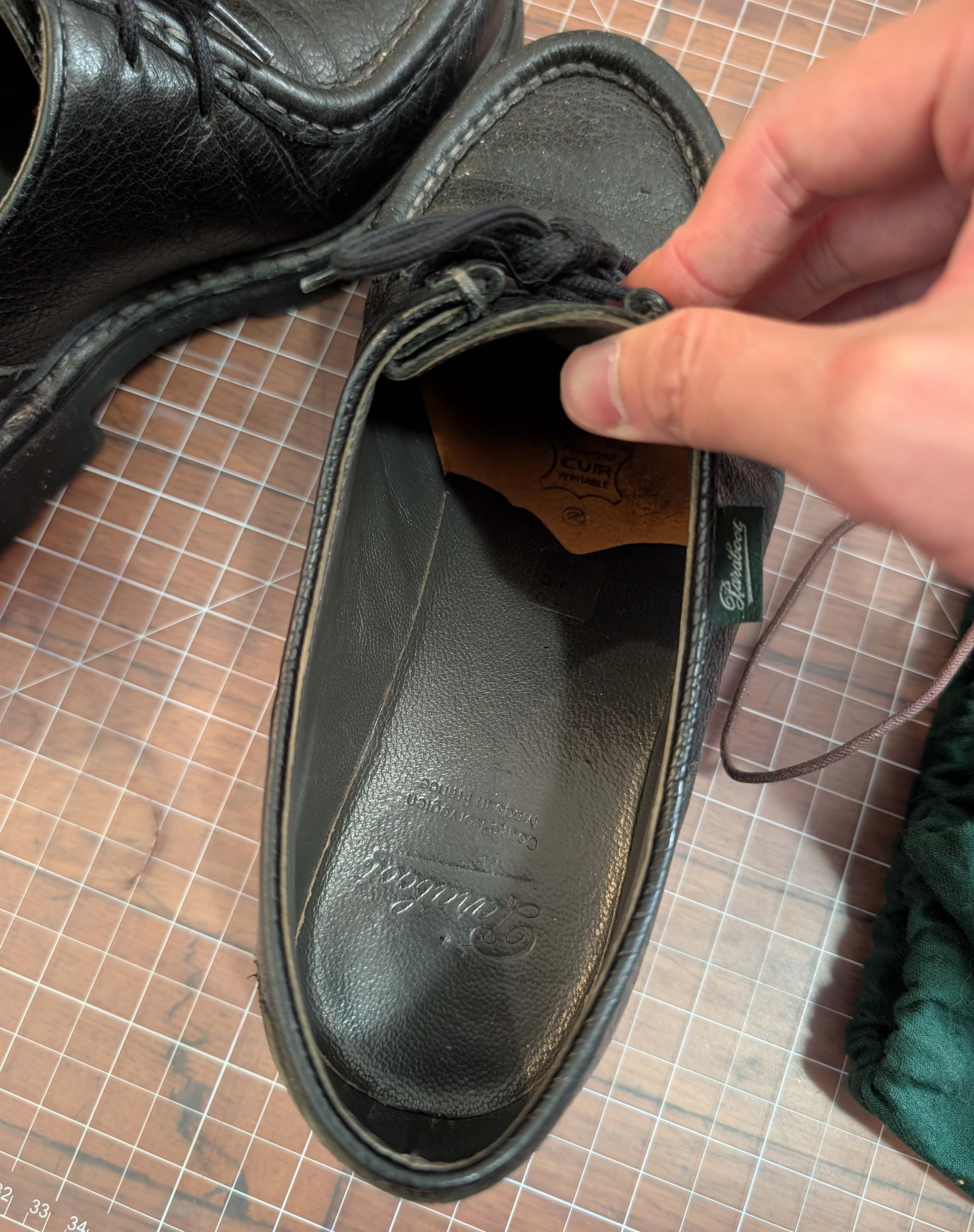 Paraboot Paraboot Michael Marche || Black Pebble Leather Size US 8 / EU 41 - 6 Thumbnail