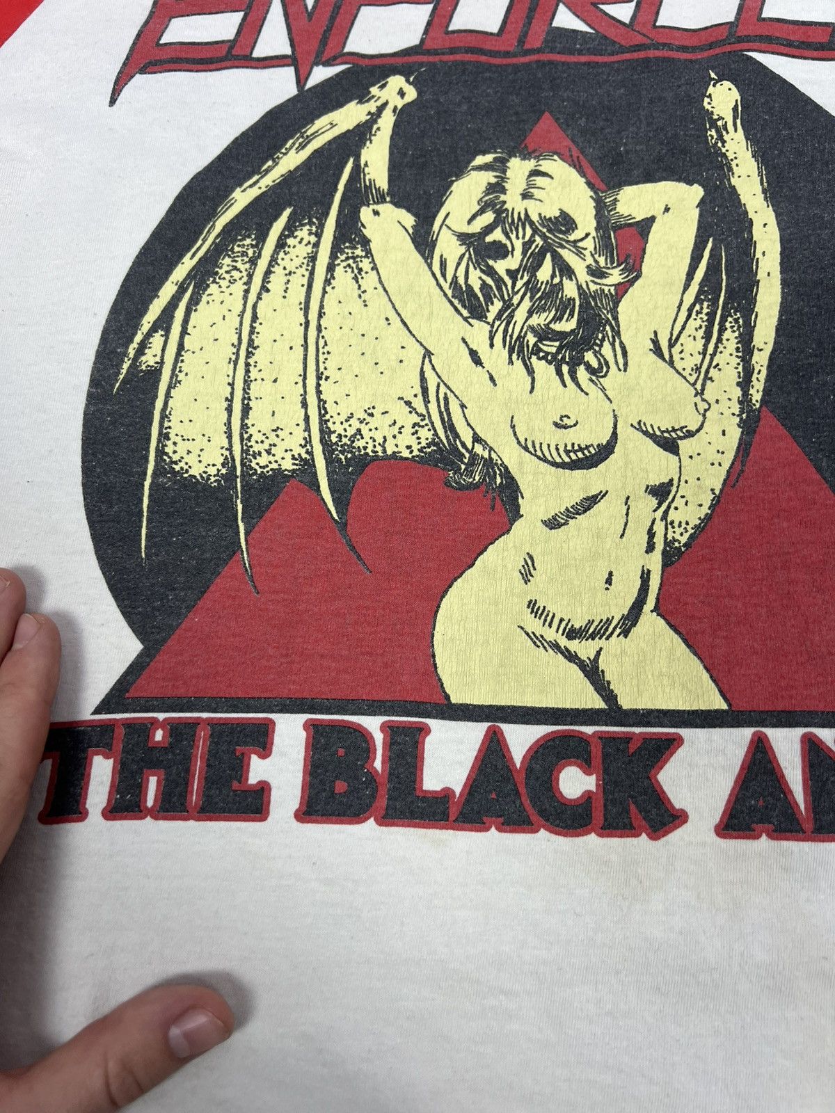 Fruit Of The Loom Enforcer The Black Angel Band T-shirt Cotton Men's Size US M / EU 48-50 / 2 - 10 Thumbnail