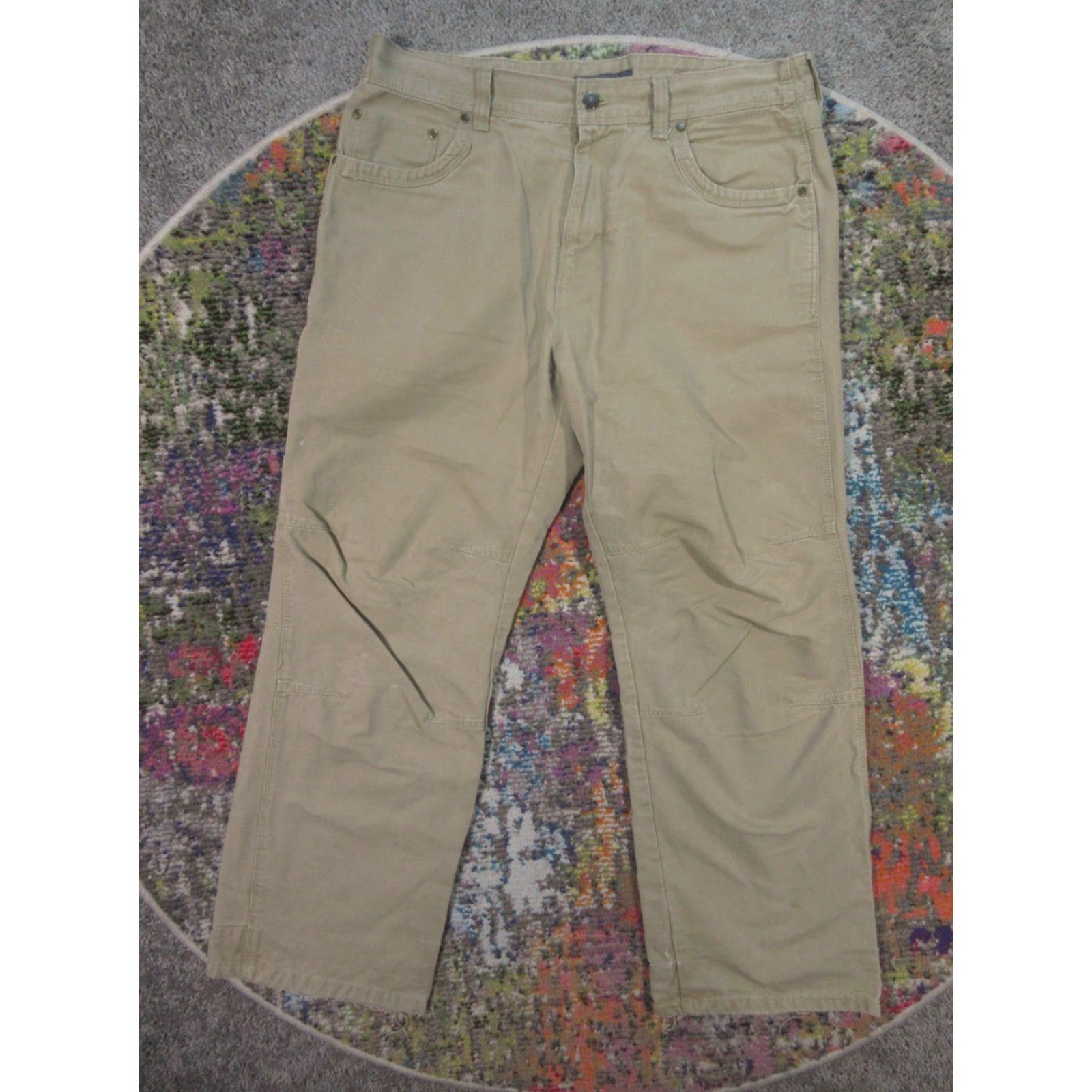 Eddie Bauer Eddie Bauer Pants Men 36x30 Tan Canvas Workwear Relaxed Fit Flex Knee Phone Pocket Size US 36 / EU 52 - 2 Thumbnail