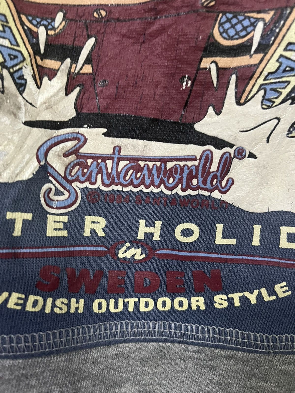 Santa Cruz Skateboards × Vintage Sweatshirt santaworld Size US XXL / EU 58 / 5 - 4 Thumbnail