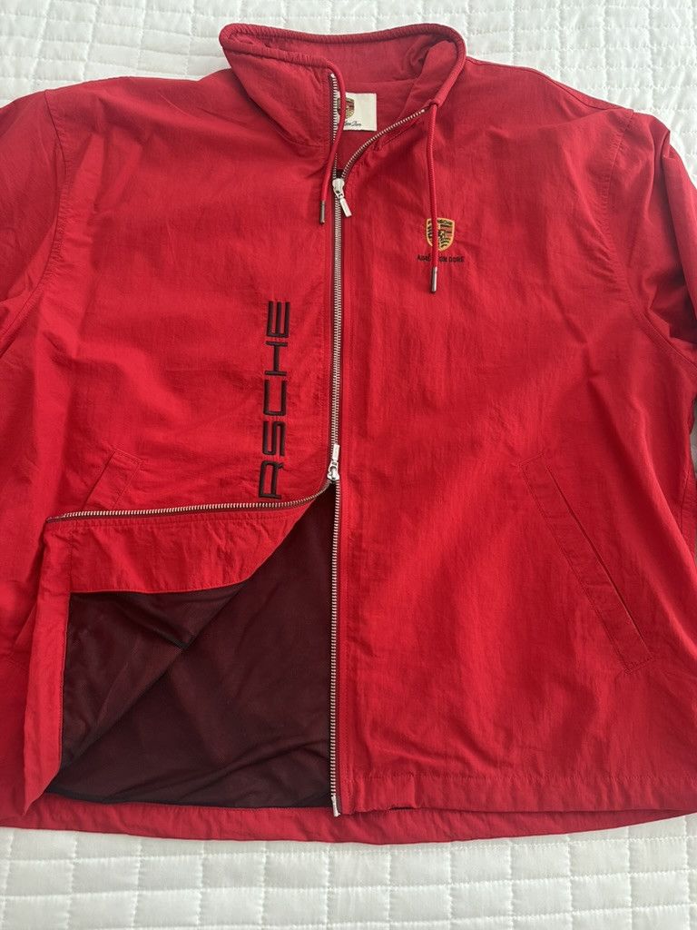Aime Leon Dore × Porsche Design Aime Leon Dore Porsche Nylon Track Jacket Men’s Tango Red Size US XL / EU 56 / 4 - 10 Thumbnail