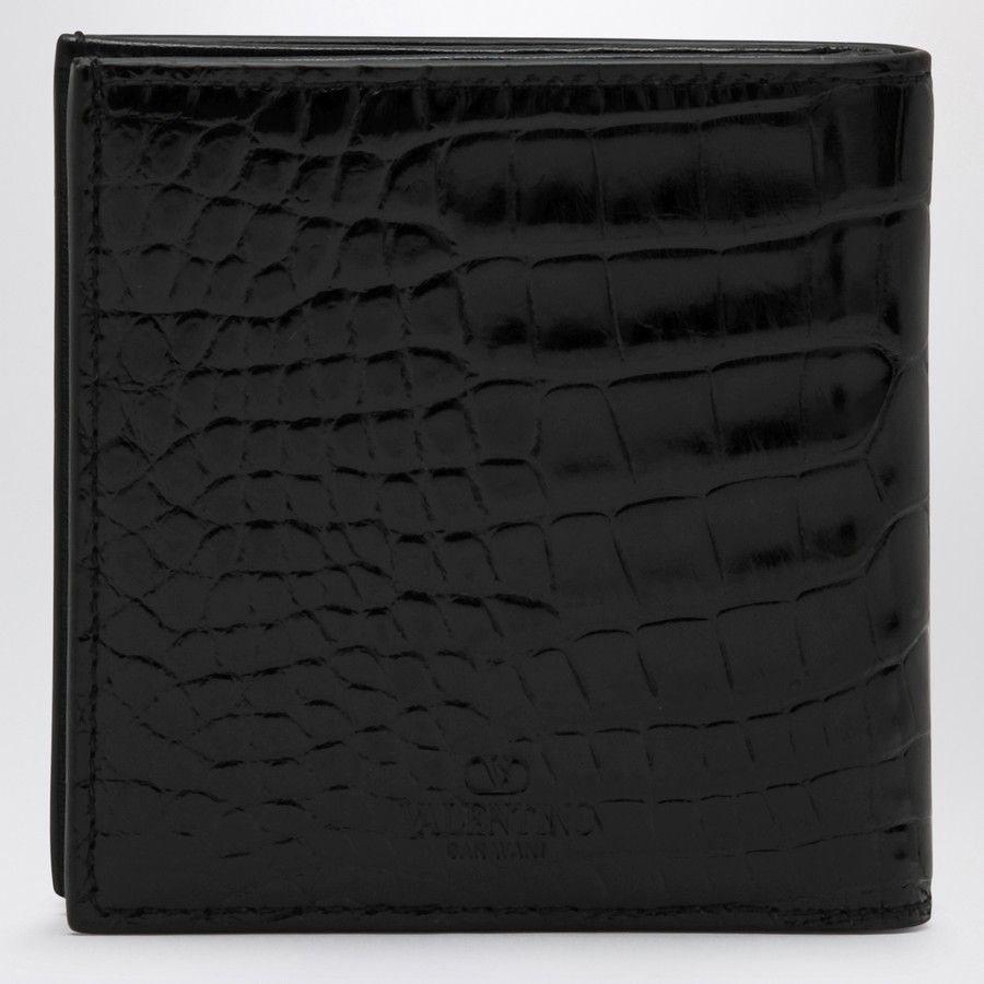 Valentino o1d2blof1025 Size: OS / V Logo Signature Wallet in Black Size ONE SIZE - 3 Thumbnail