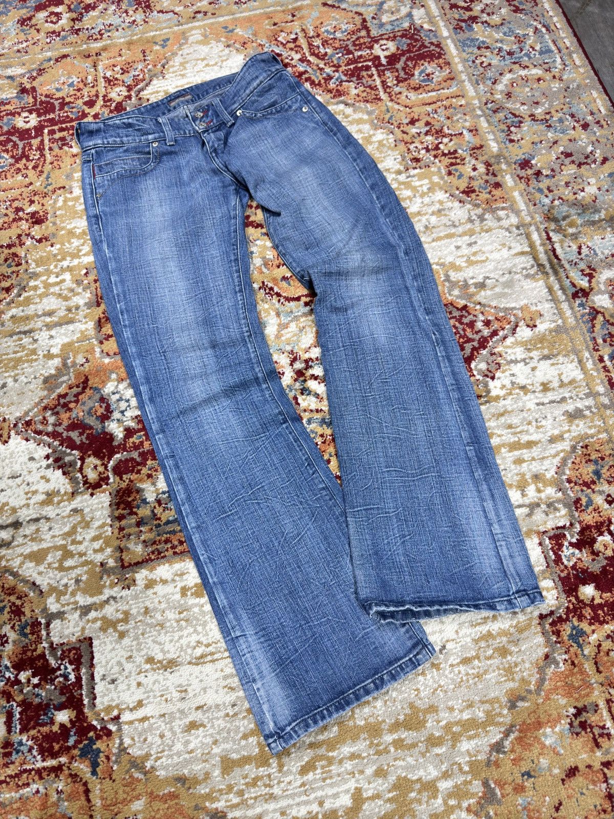 Hysteric Glamour ᶠᵃⁿᶜʸᵍᵘʸ Y2K Flared Baggy Washed Bootcut Denim Jeans Vintage Size US 28 / EU 44 - 1 Thumbnail