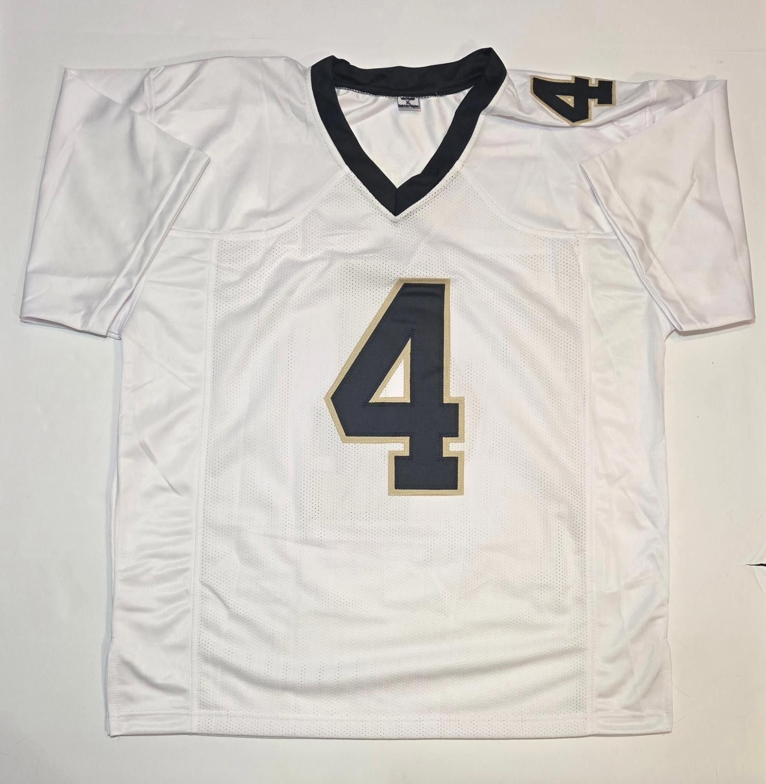Other Derek Carr Saints signed White Football Jersey coa (XL) Size ONE SIZE - 3 Thumbnail
