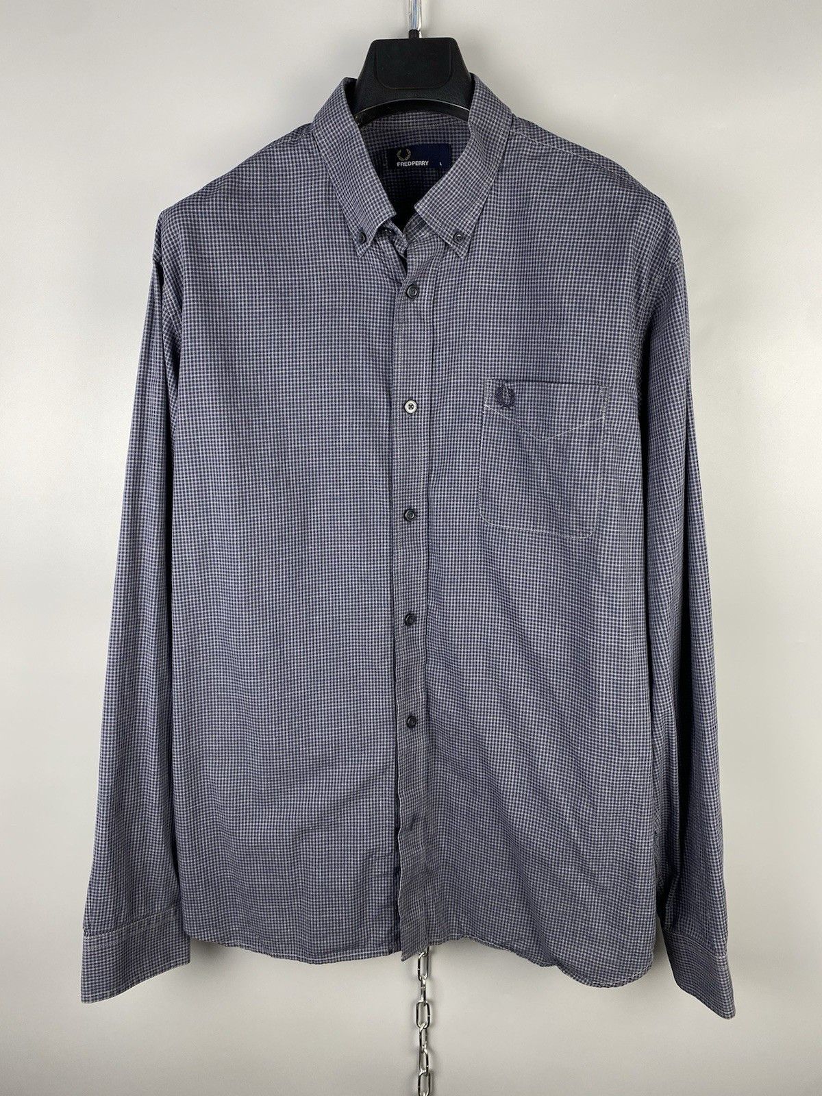 Fred Perry Fred Perry Check Button Long Sleeve Shirt Size US L / EU 52-54 / 3 - 1 Thumbnail