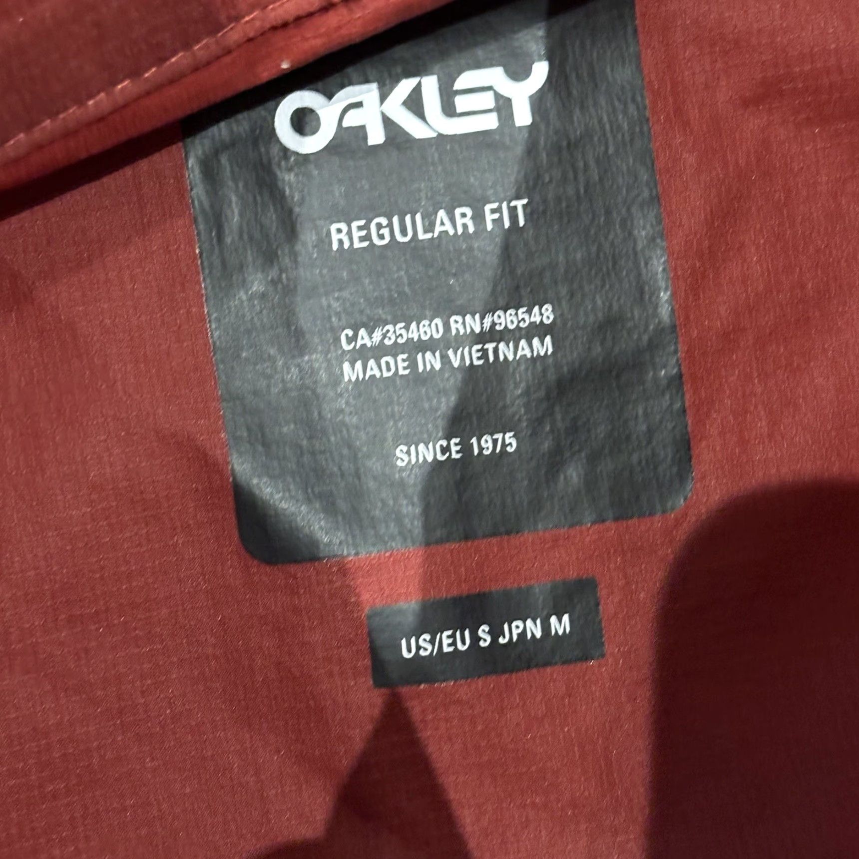 Oakley Oakley Vest Iron Red Full Zip Golf Athletic Embroidered Logo Men’s Size Small Size US S / EU 44-46 / 1 - 7 Thumbnail