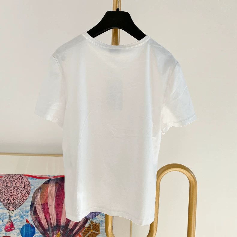 Chanel Chanel White T-shirt 2504-Nextarrow Size XS / US 0-2 / IT 36-38 - 2 Thumbnail