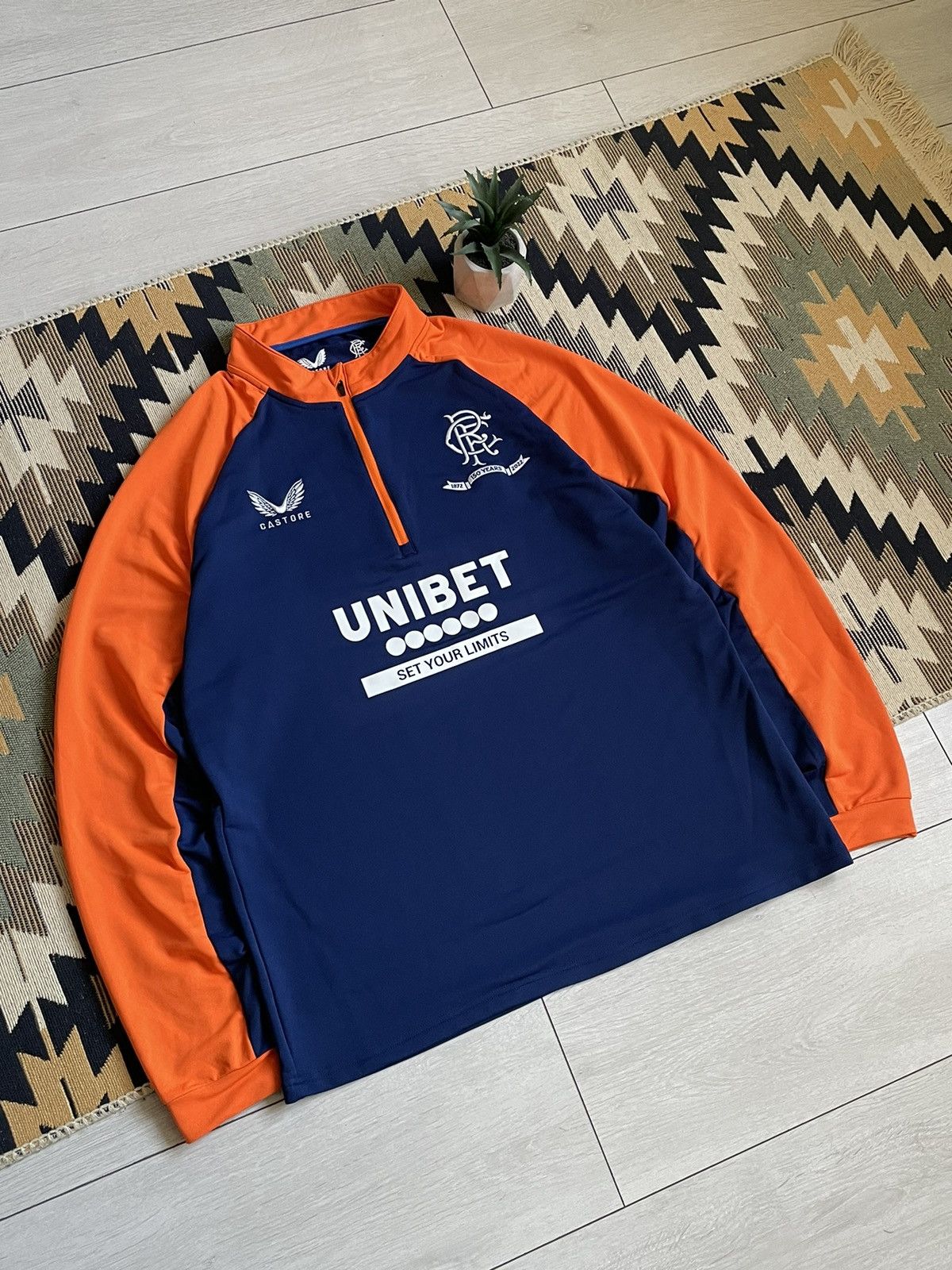 Castore Castore Rangers 1/3 Zip Training Longsleve Size US XL / EU 56 / 4 - 2 Thumbnail