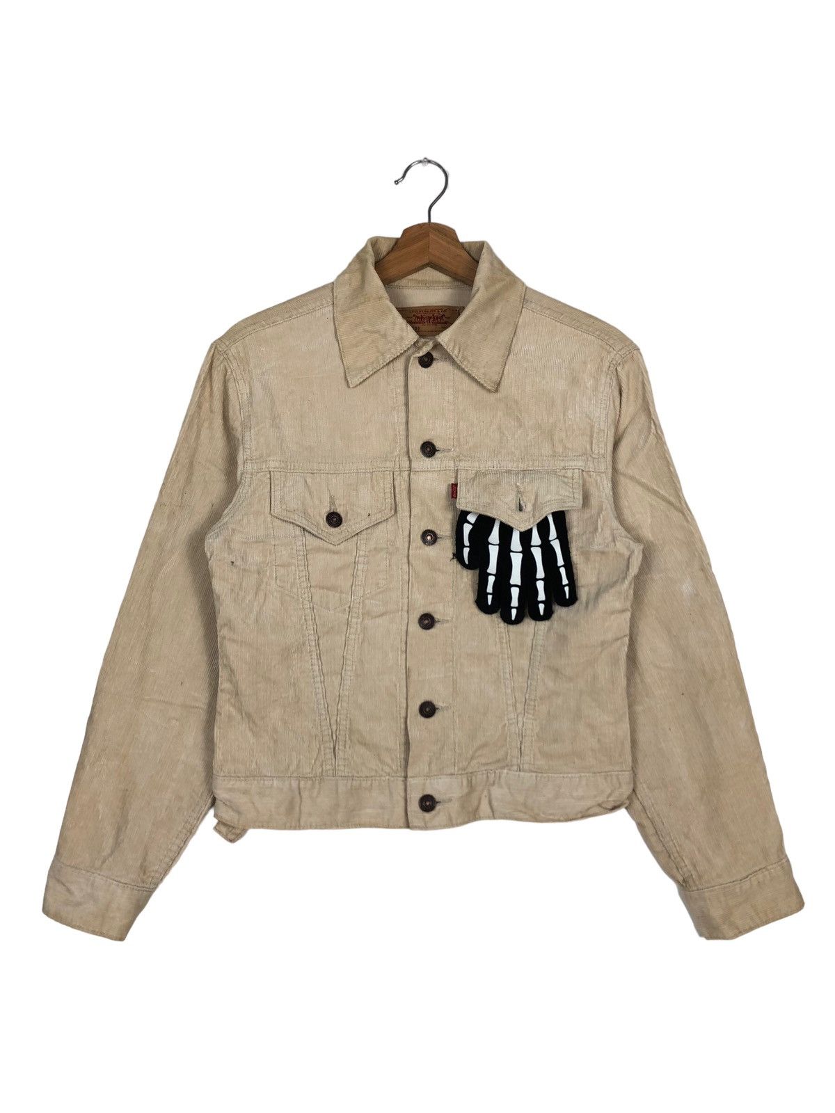 Levi's 🔥90’s Vintage Trucker Corduroy Jacket Levi’s Usa Size US S / EU 44-46 / 1 - 1 Thumbnail