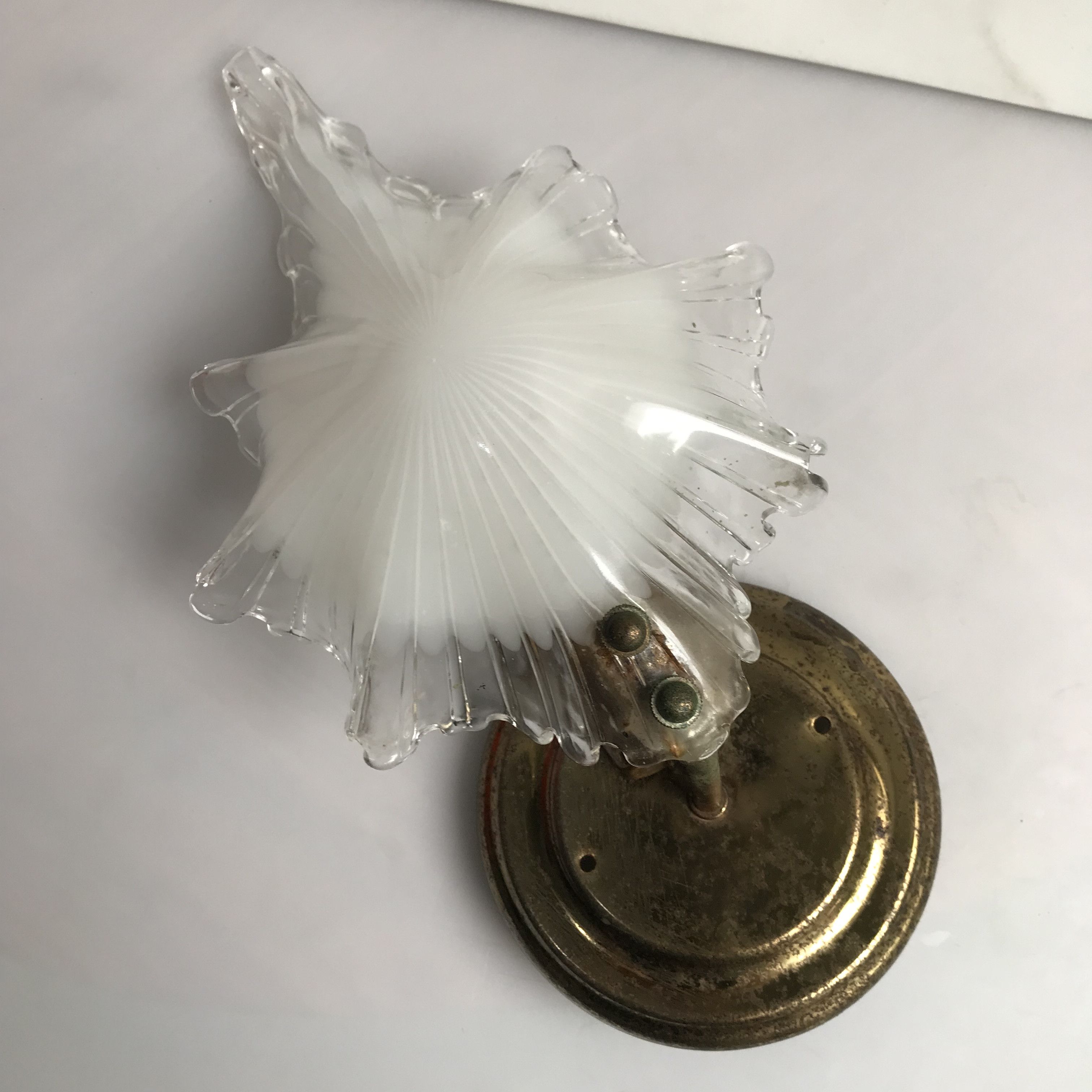 Vintage Vintage Art Deco Lamp sea Shell Art Deco style wall lamp Size ONE SIZE - 1 Thumbnail