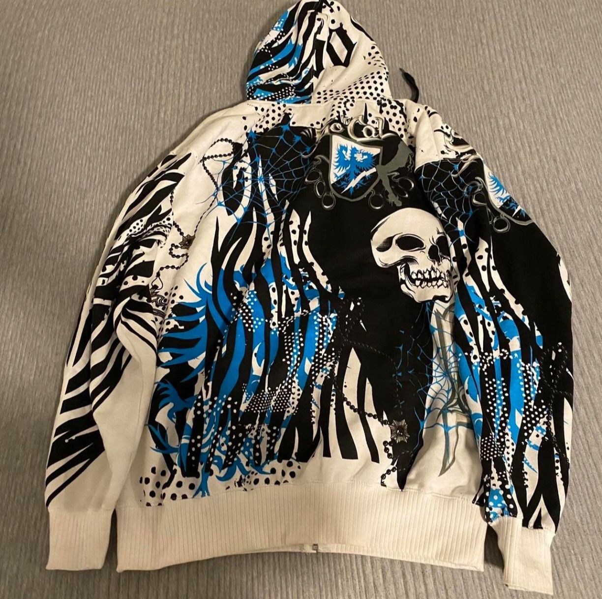 Other Skater Skull Zip Up Hoodie Size US XL / EU 56 / 4 - 2 Thumbnail