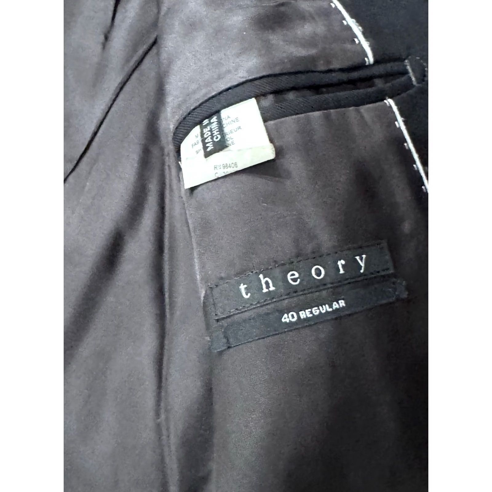 Theory Theory Black Wool JACKET COAT 40 R Blazer Mens Adult Regular XS? Size 40R - 6 Thumbnail