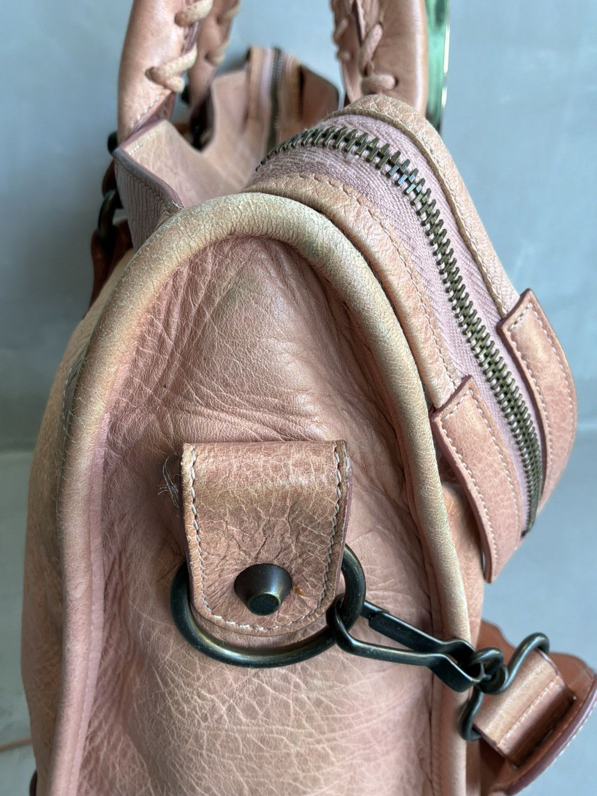 Balenciaga Balenciaga - Classic City - Salmon Pink Lambskin Leather Bag Size ONE SIZE - 8 Thumbnail