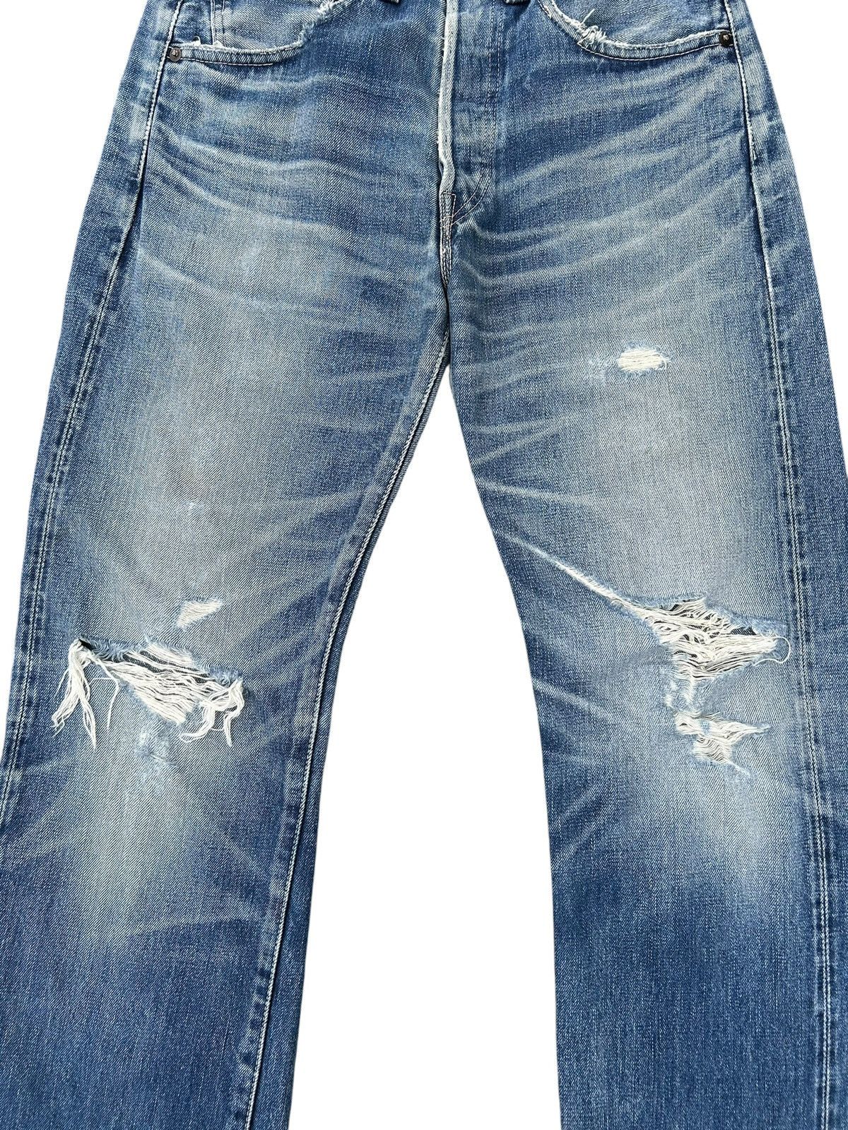 Kapital Vintage Levis Big E Selvedge Thrashed Denim Jeans Size US 30 / EU 46 - 11 Thumbnail