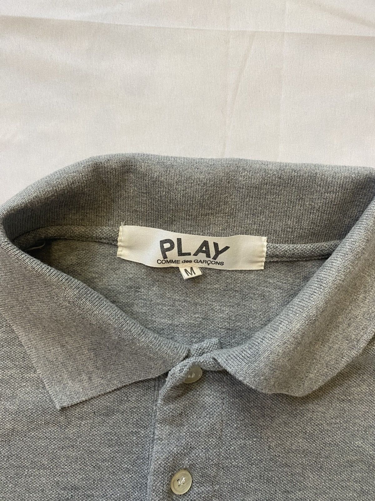 Comme des Garcons PLAY Commes Des Garcons CDG Polo Womens Grey Heart Size M Size M / US 6-8 / IT 42-44 - 5 Thumbnail
