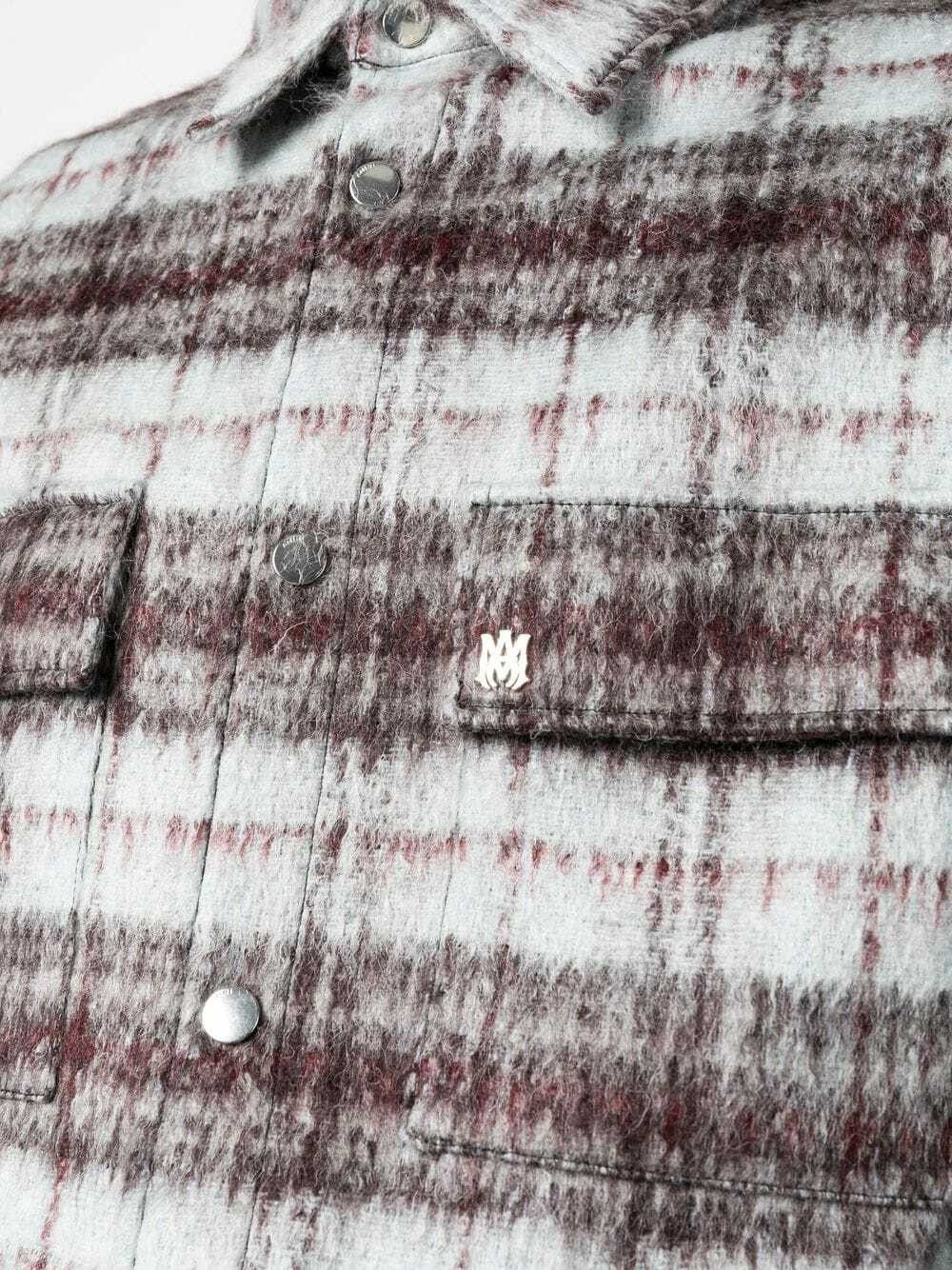 Amiri o1y0525 Checked Shirt in Sky Blue/Red Size US XL / EU 56 / 4 - 2 Thumbnail