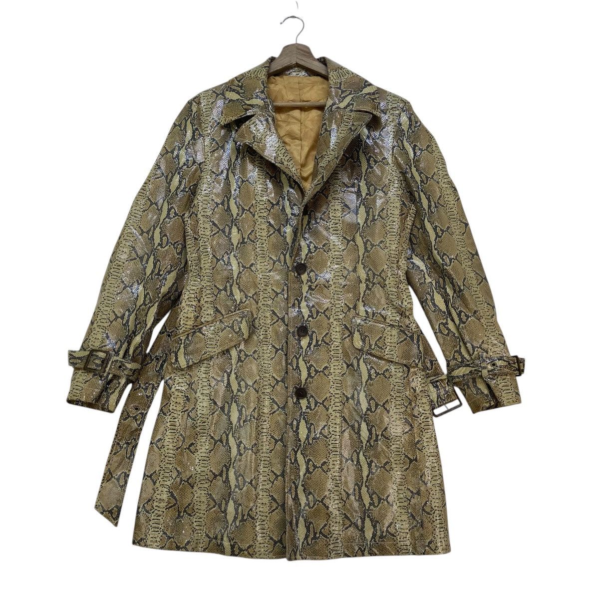 Tornado Mart Tornado Mart Python Long Coat Pig Skin Size US XS / EU 42 / 0 - 3 Thumbnail