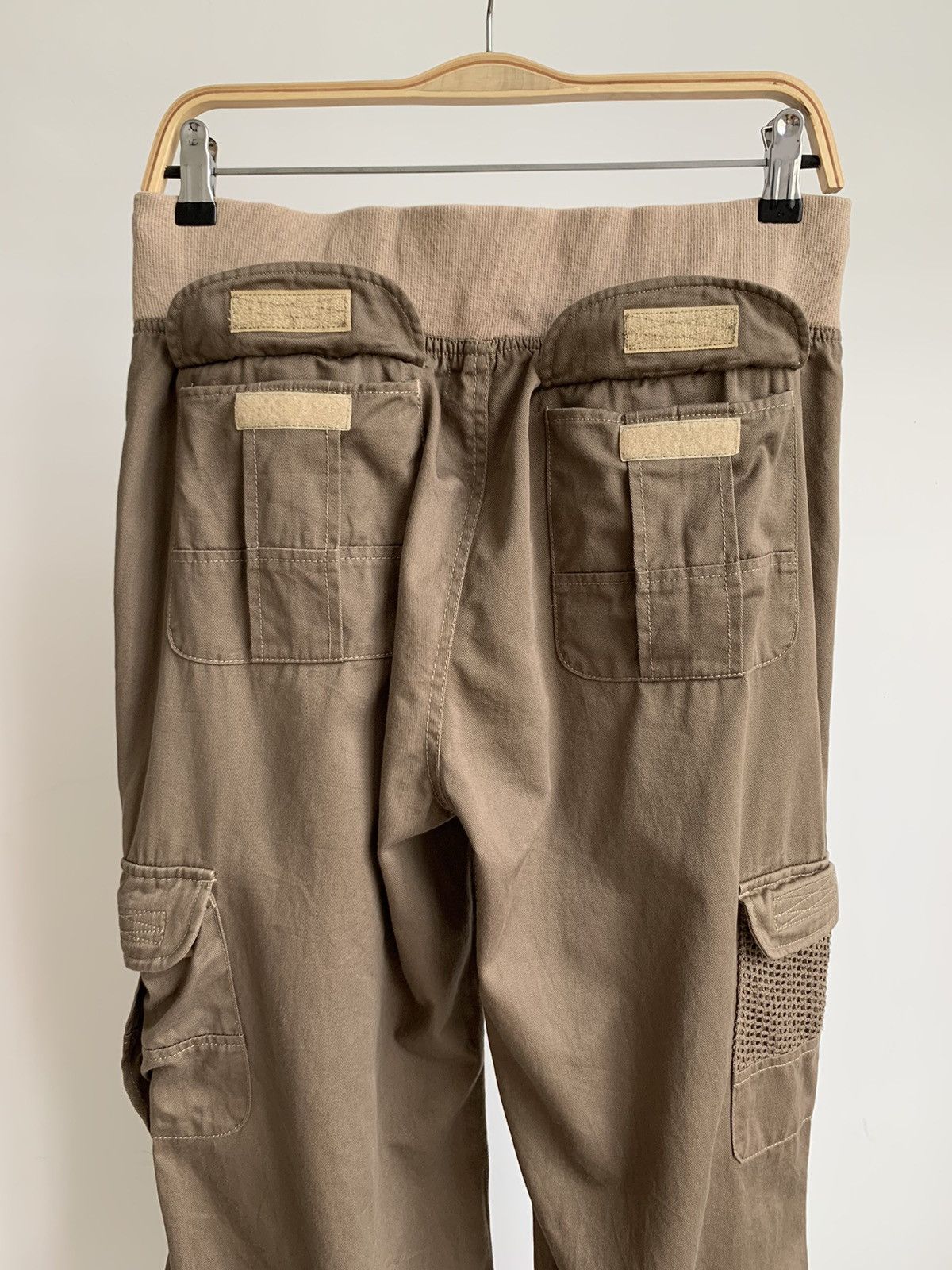 Japanese Brand 2000s Black Baccara Cargo Wide Flare Pant Size US 31 - 7 Thumbnail