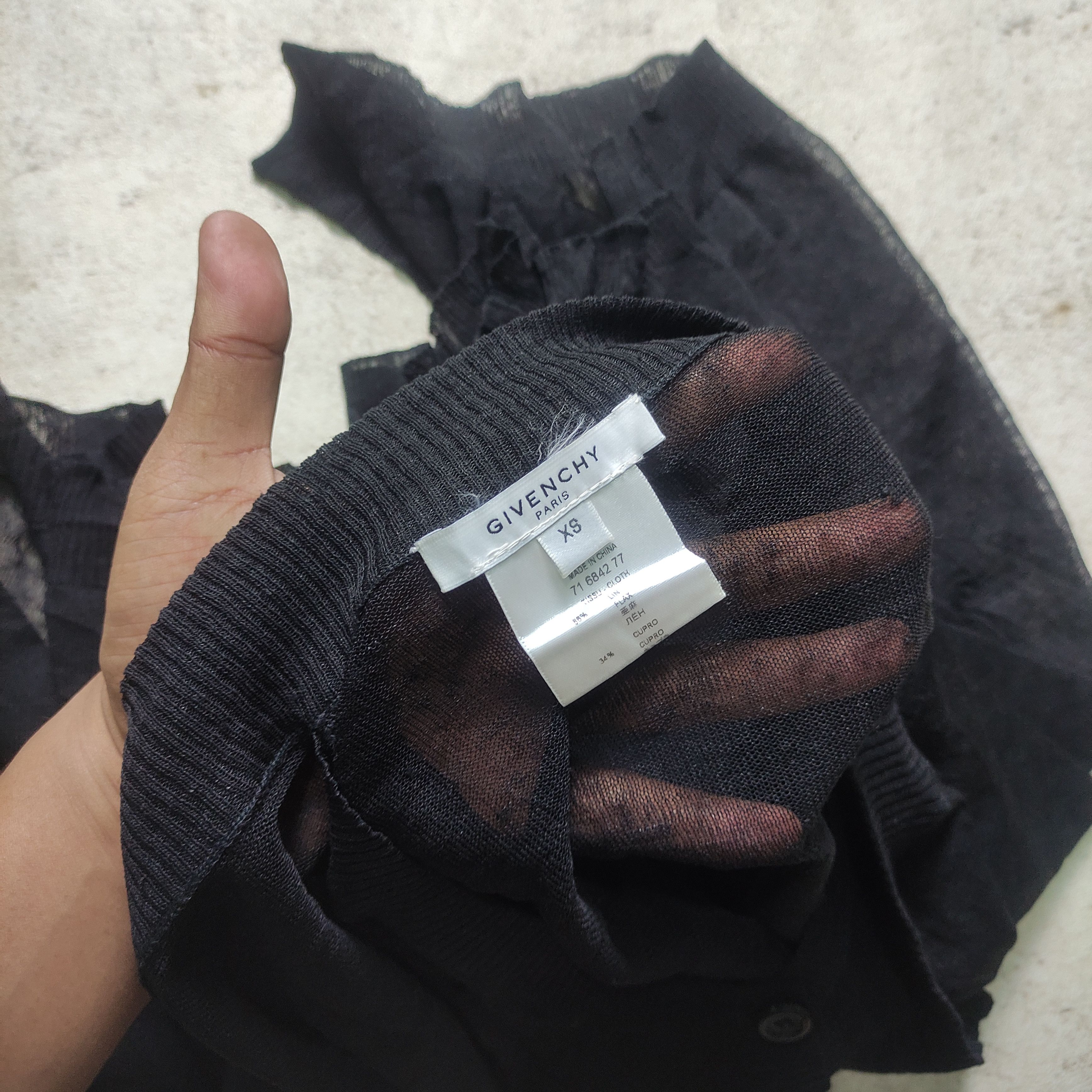 Designer × Givenchy Givenchy Mesh Asymmetric Style Avant Garde Size XS / US 0-2 / IT 36-38 - 6 Thumbnail