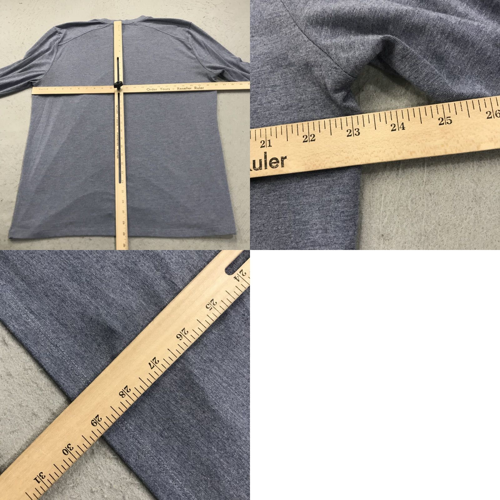 Vintage Free Fly Shirt Mens XL Blue Heather Long Sleeve Henley Bamboo Blend Active Tee Size US XL / EU 56 / 4 - 8 Thumbnail