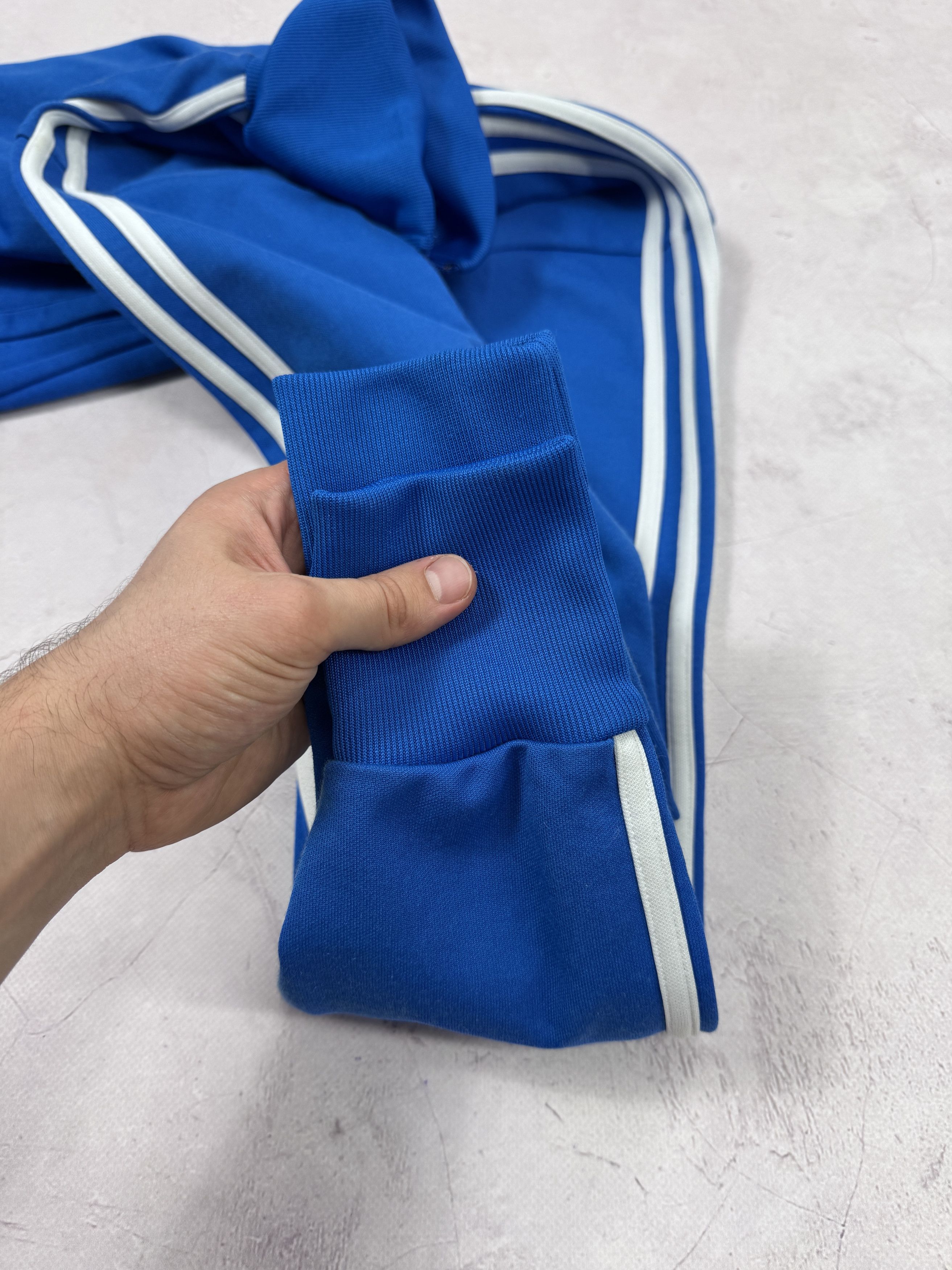 Adidas Y2K Adidas Track Jacket Blue & White Stripes Size US S / EU 44-46 / 1 - 15 Thumbnail