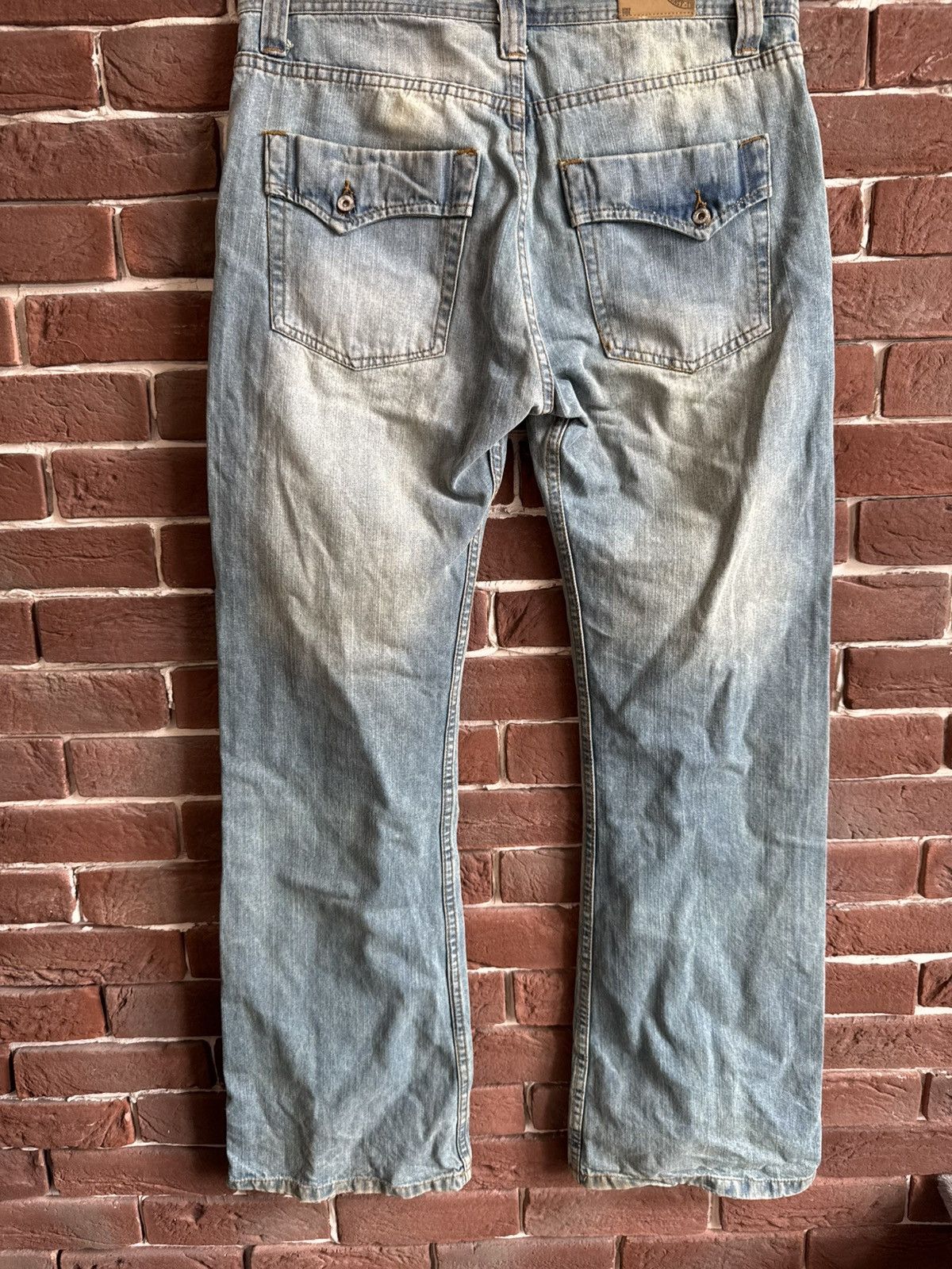 Diesel Vintage Y2k Rare Diesel Mud Wash Flared Jeans Pant Hype 32 Size US 32 / EU 48 - 10 Thumbnail
