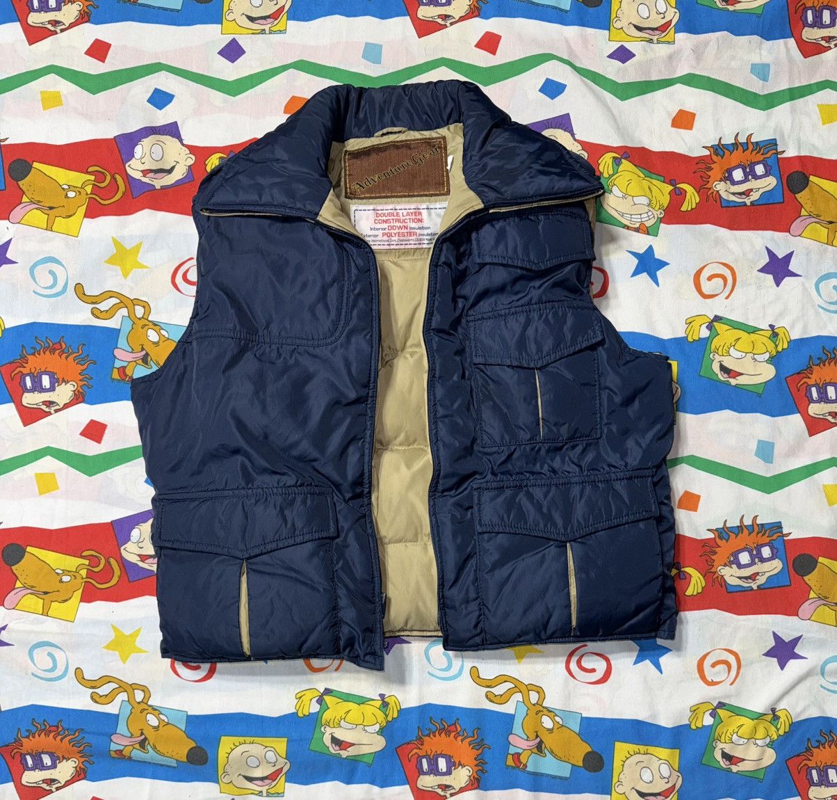 Other Vtg Adventure Gear Down Vest Multi Pocket 80/90s Outdoor Size US L / EU 52-54 / 3 - 2 Thumbnail