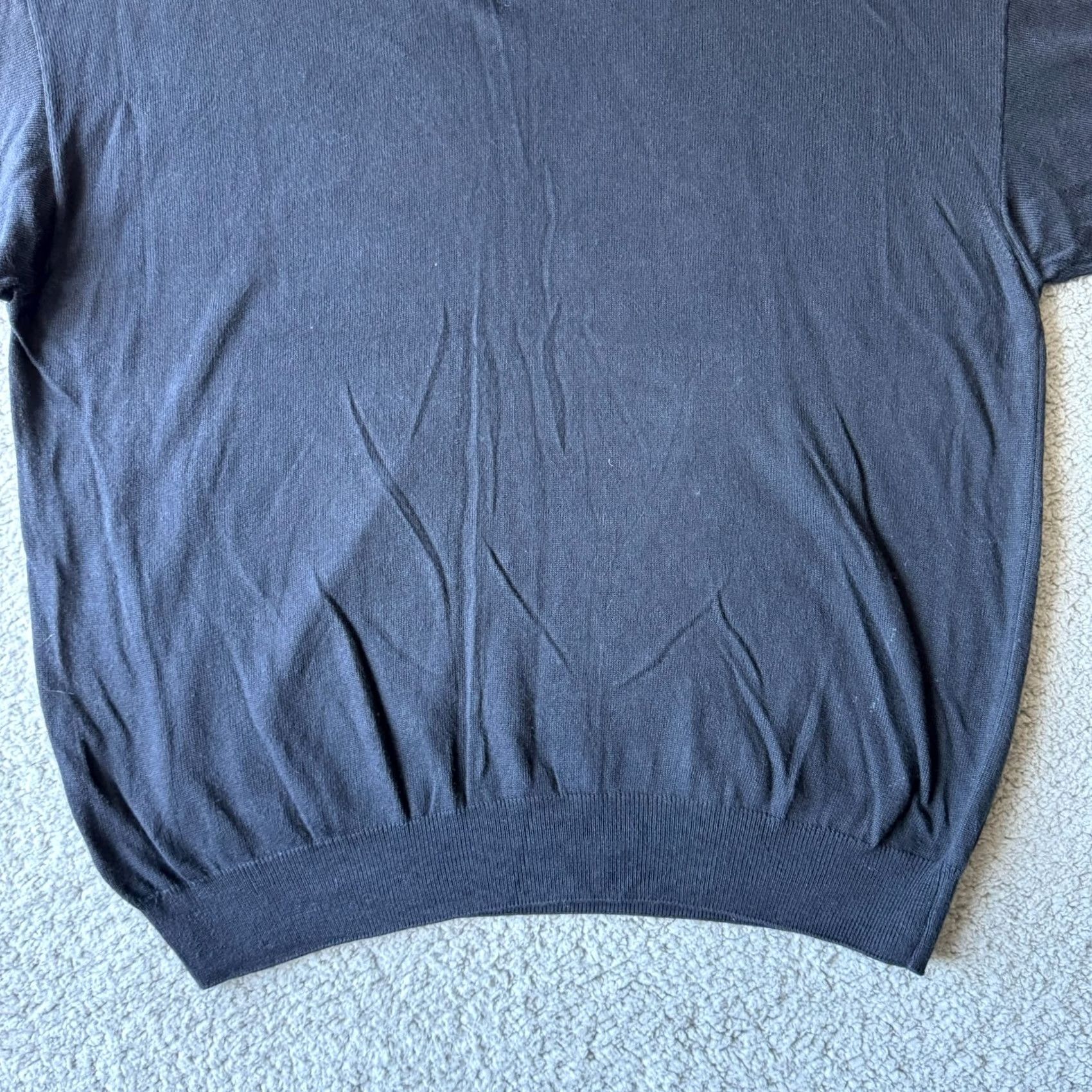 Vintage VINTAGE Giglio Rosso Sweater Mens XL Black Golf Italy Modal Rayon Blend Shirt Men XL Black Golf Italy Modal Rayon Blend Size US XL / EU 56 / 4 - 3 Thumbnail