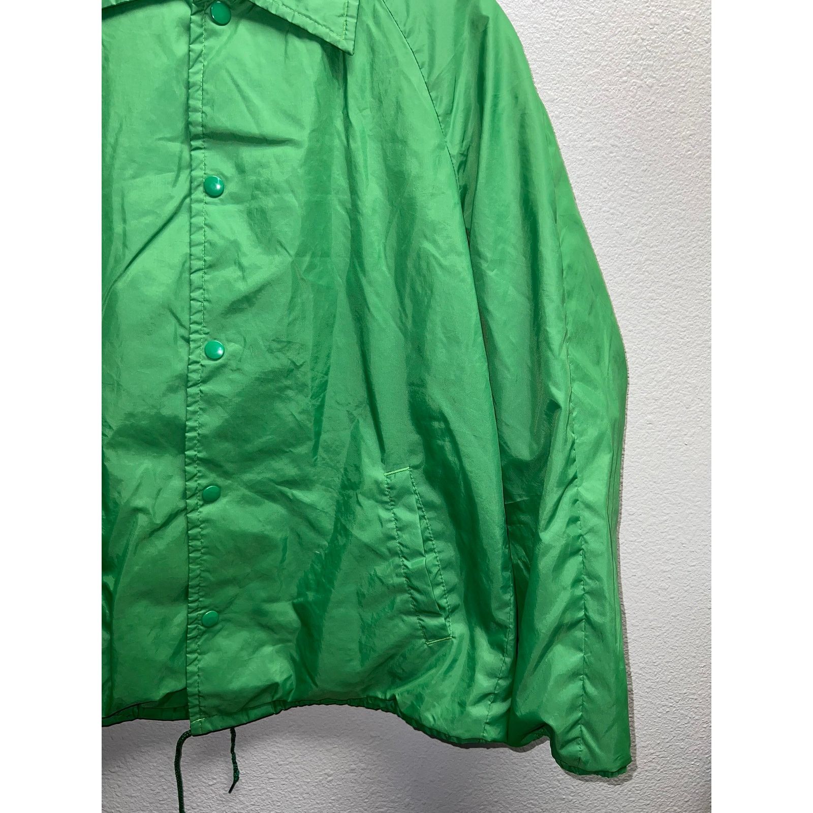 Vintage Vintage Montgomery Ward Jacket Green Blank Button Down Nylon Size US L / EU 52-54 / 3 - 4 Thumbnail
