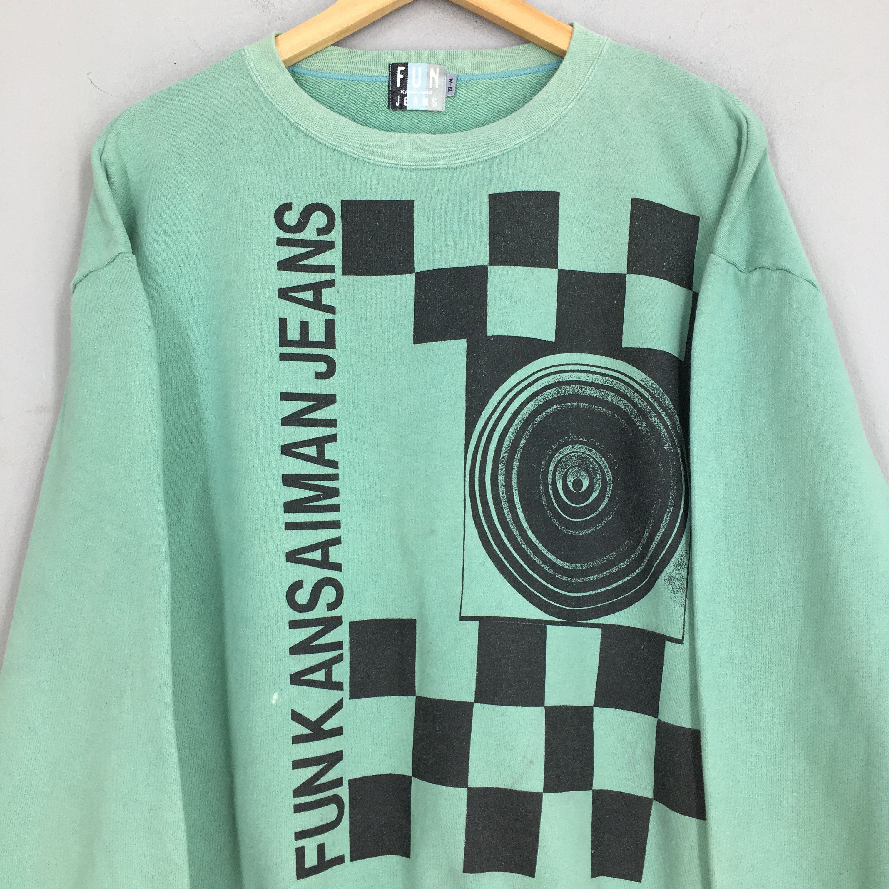Japanese Brand × Kansai Yamamoto × Vintage Vintage Kansai Man Jeans Japan Sweatshirt Medium Size US M / EU 48-50 / 2 - 2 Thumbnail