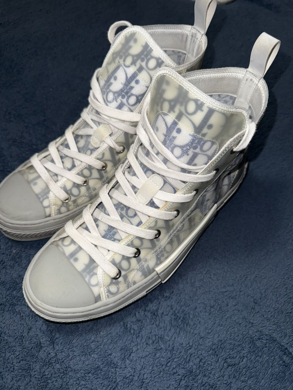 Dior Christian Dior high top logo sneakers Size US 9 / EU 42 - 9 Thumbnail