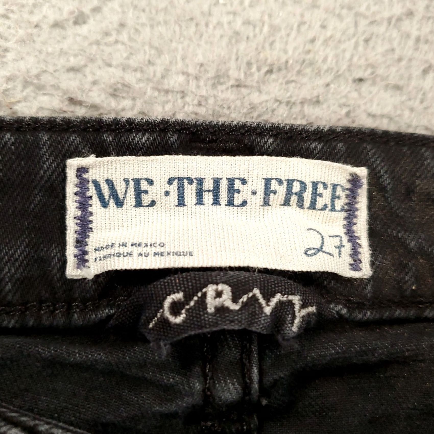 Vintage We the Free CRVY Jeans Womens 27 Black Denim Flare Boot Boho Jeans Spring Fall Summer Winter 5-Pocket Womens Mens Girls Size 27" / US 4 / IT 40 - 6 Thumbnail