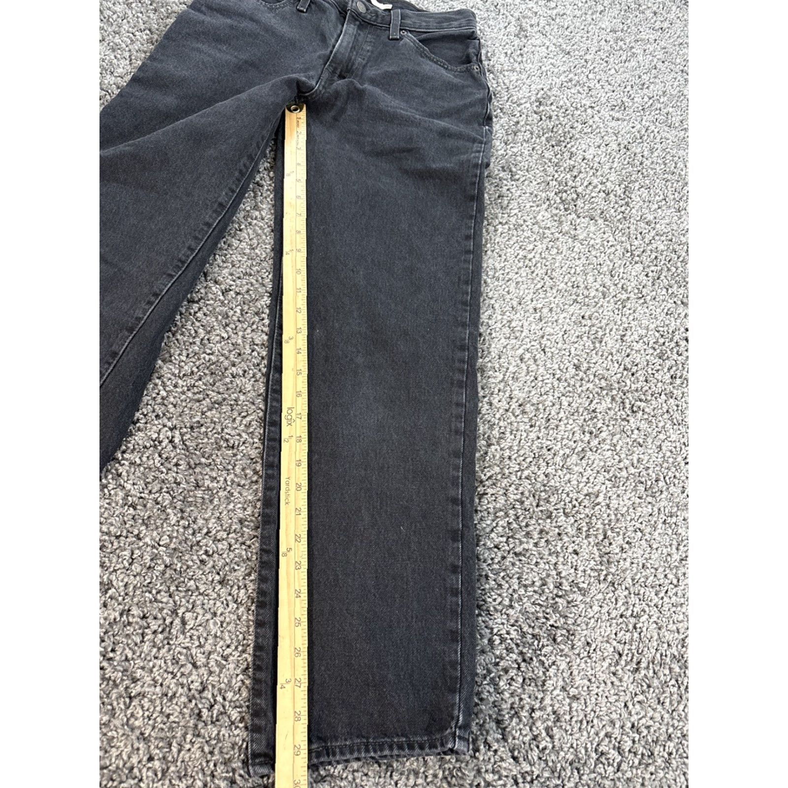 Levi's Levi's Jeans Baggy High Rise Black Relaxed Fit Denim 26x31 Womens Straight 94 Grunge Retro Casual Size 26" / US 2 / IT 38 - 2 Thumbnail