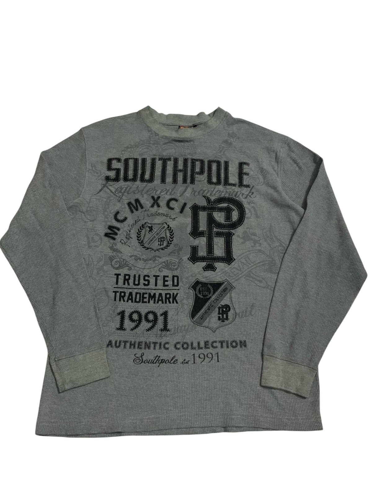 Southpole 2000s Southpole Thermal Waffle Long Sleeve Y2K Goa Lgb Jnco Size US XL / EU 56 / 4 - 1 Thumbnail