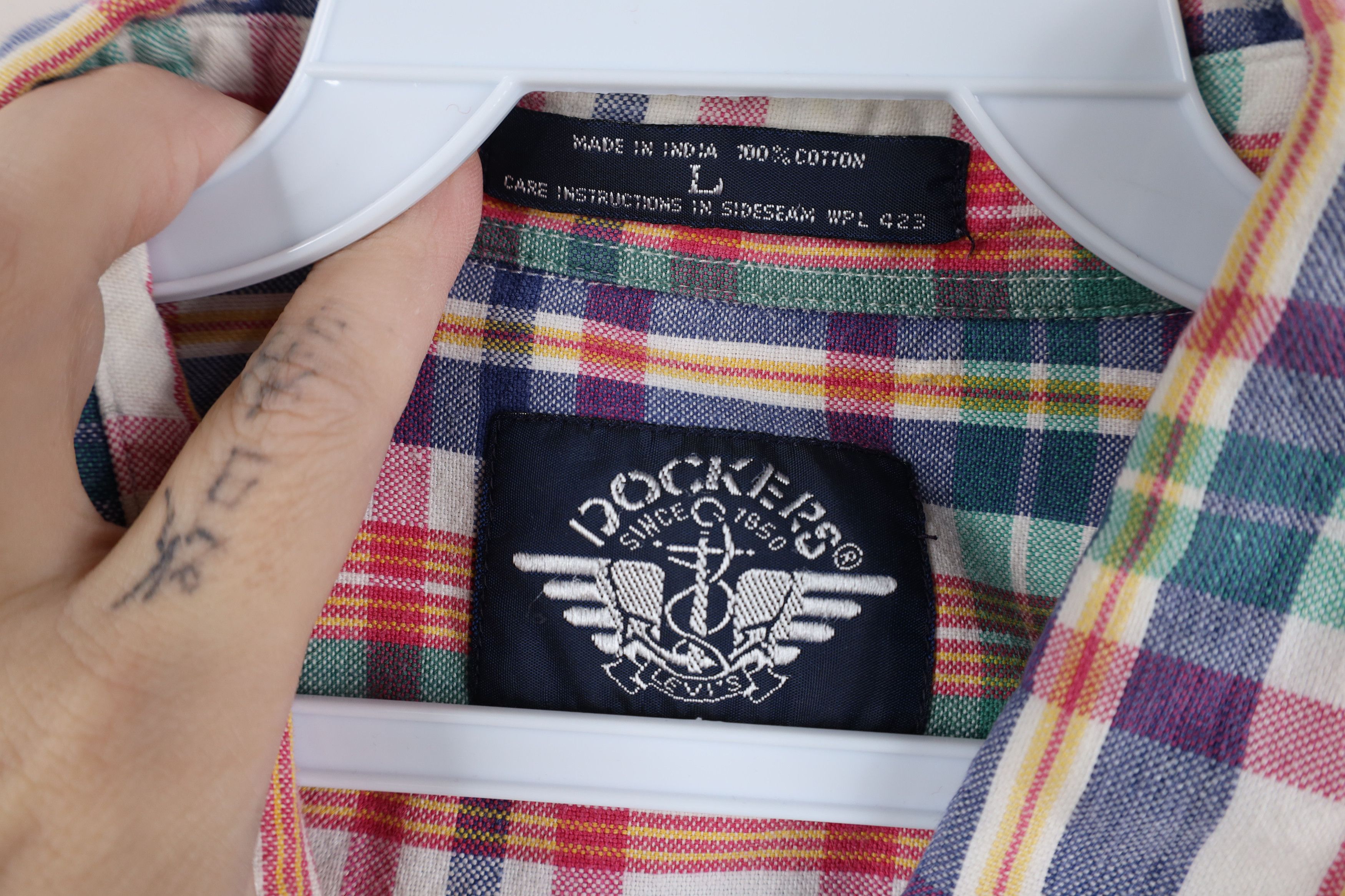 Vintage Vintage 90s Streetwear Plaid Short Sleeve Button Down Shirt Size US L / EU 52-54 / 3 - 7 Thumbnail