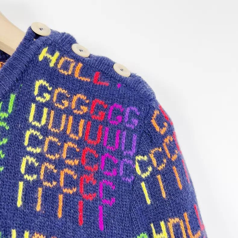 Gucci Gucci Rainbow neon wool knitwear Size US XS / EU 42 / 0 - 5 Thumbnail