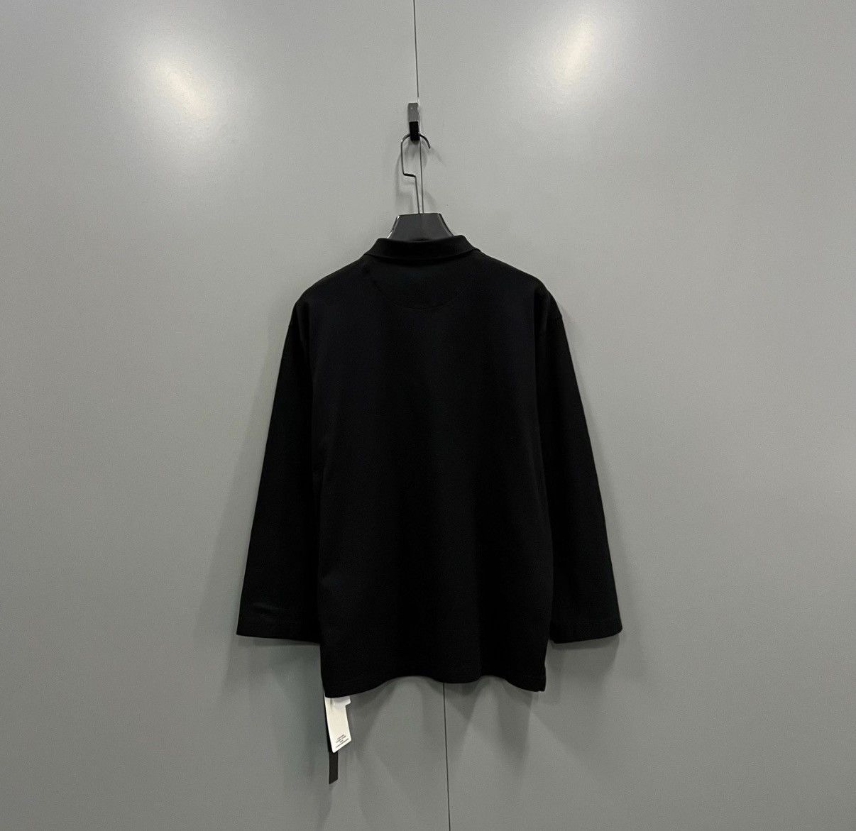 Prada Prada Black Triangle Logo Half-Zip Long Sleeve J41 Size US L / EU 52-54 / 3 - 2 Thumbnail