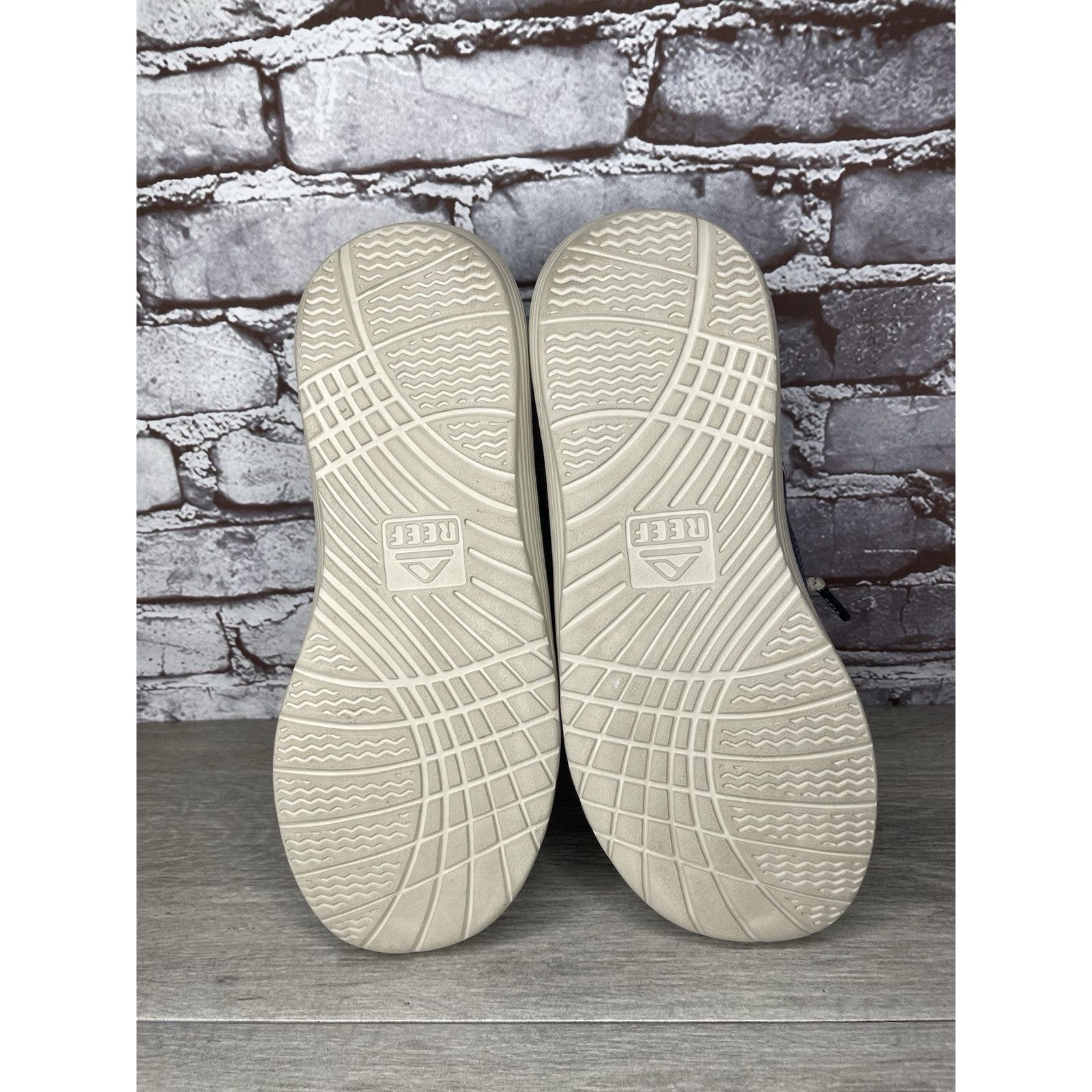 REEF Reef Swellsole Pier Shoes Navy Blue Canvas Fabric Boat Shoes Size US 11 / EU 44 - 21 Thumbnail