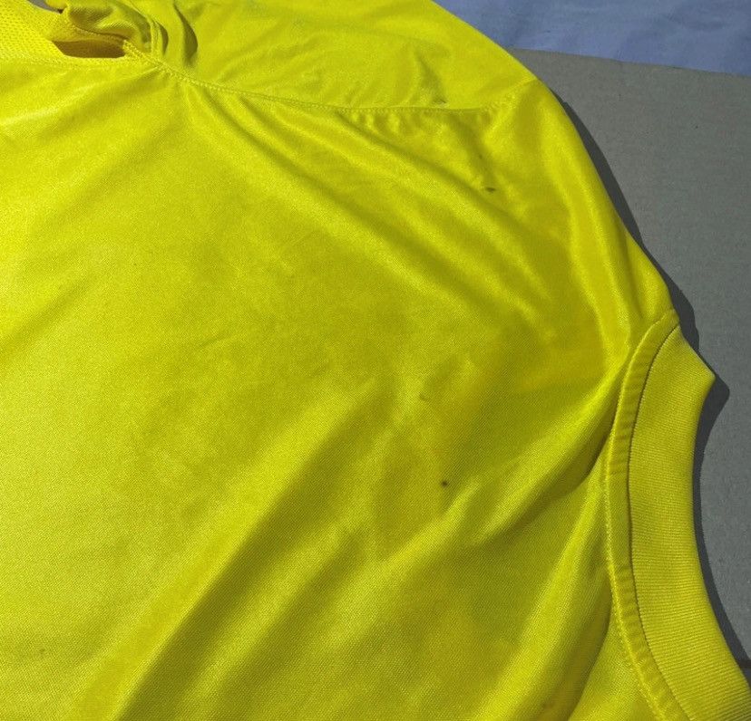 Designer × Vintage Swag Sportwear Archive Yellow Hand-printed Football Jersey Size US L / EU 52-54 / 3 - 8 Thumbnail