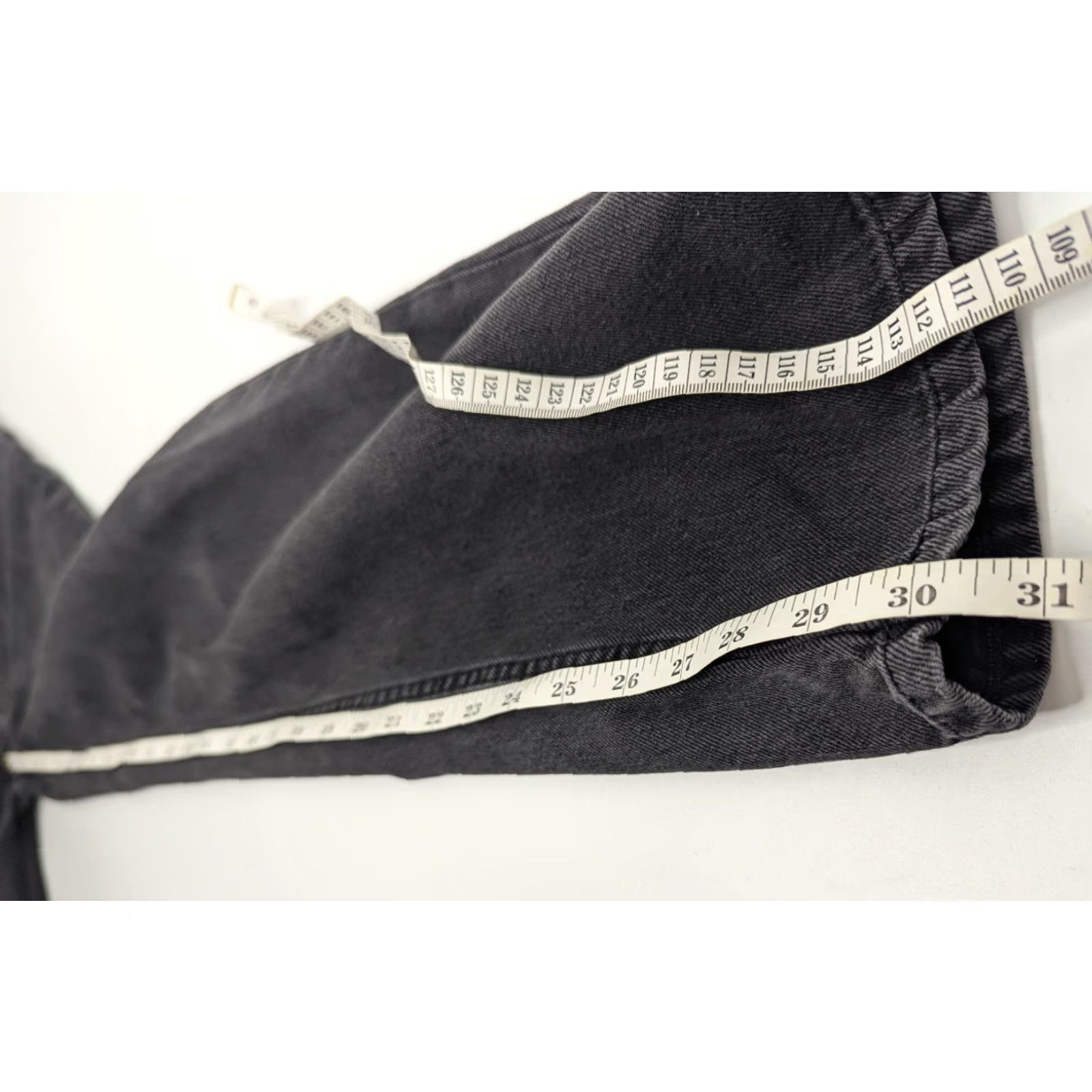 Vintage KARVE Women's Regular Fit Straight Black Stone Jeans Size Small Organic Cotton Denim 5-Pocket Design Slim Size 28" / US 6 / IT 42 - 6 Thumbnail