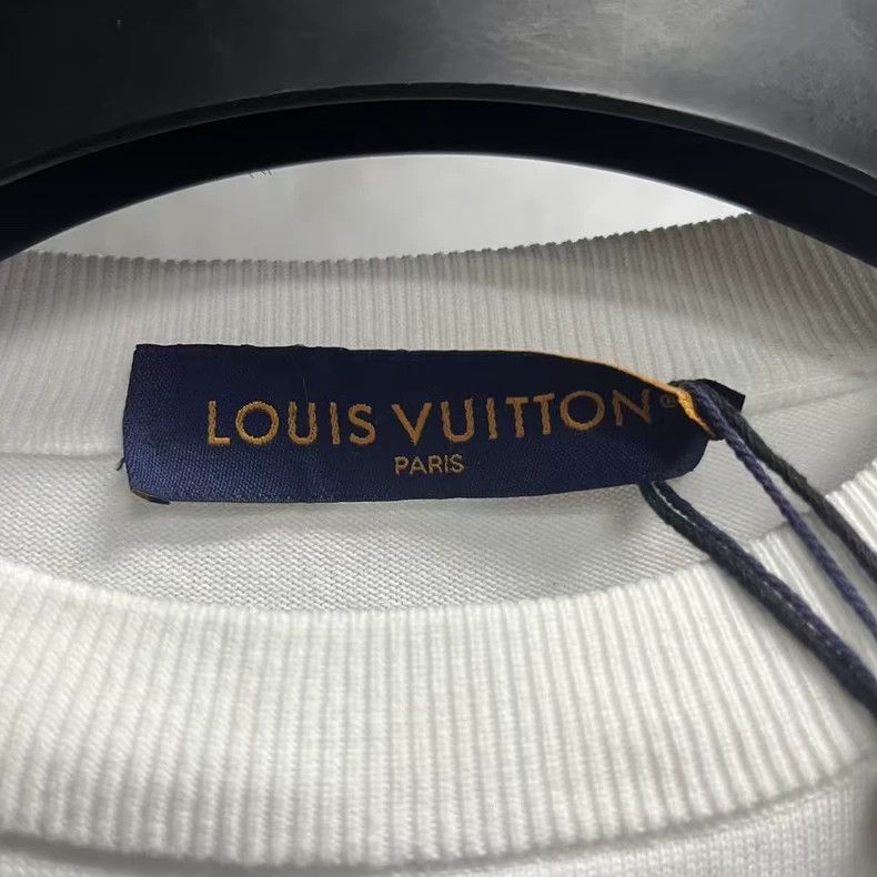 Louis Vuitton Louis Vuitton White cartoon intarsia crew neck short sleev Size US S / EU 44-46 / 1 - 2 Thumbnail