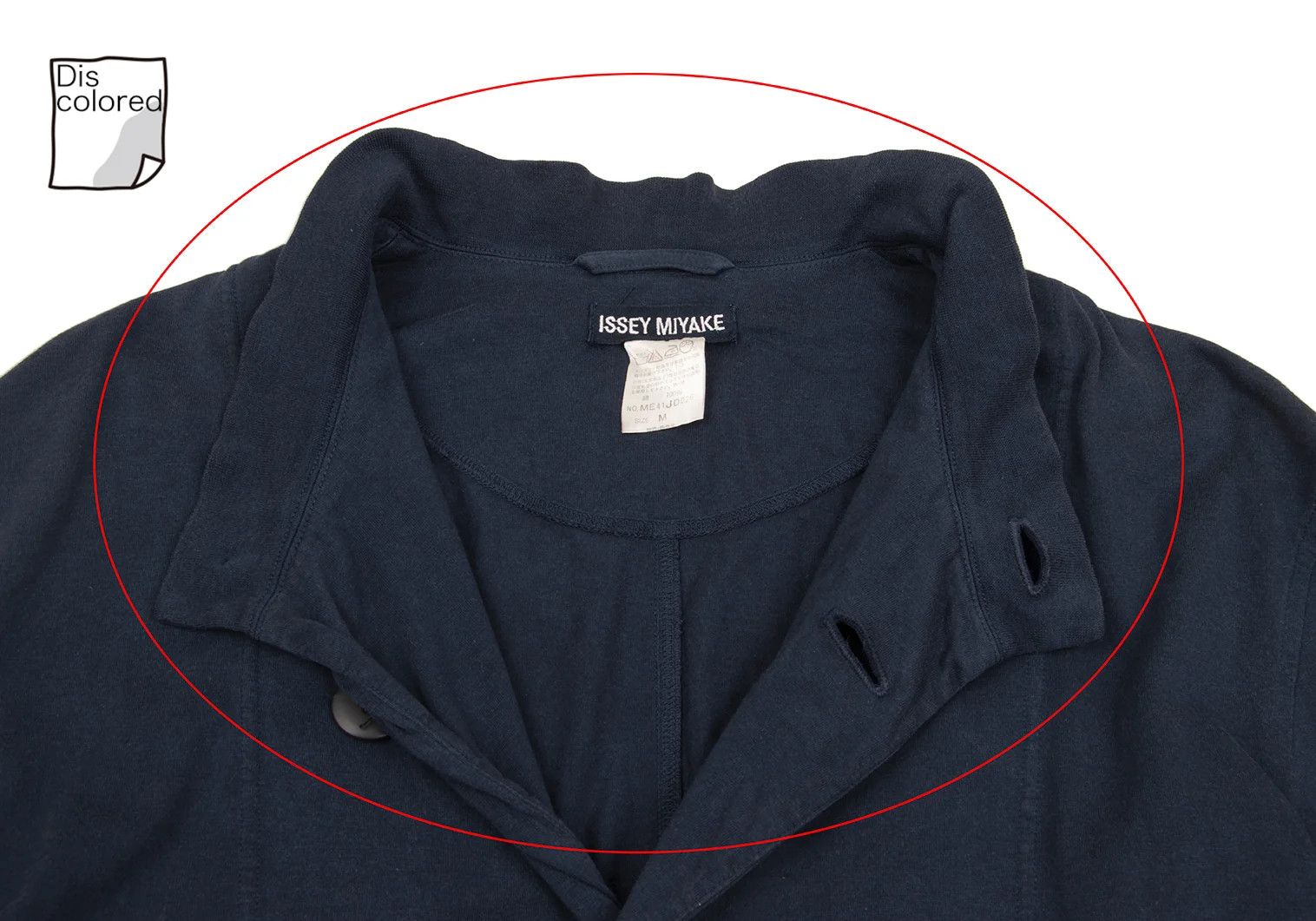 Issey Miyake Cotton Mao Collar Jacket in Navy Size M Size US M / EU 48-50 / 2 - 4 Thumbnail